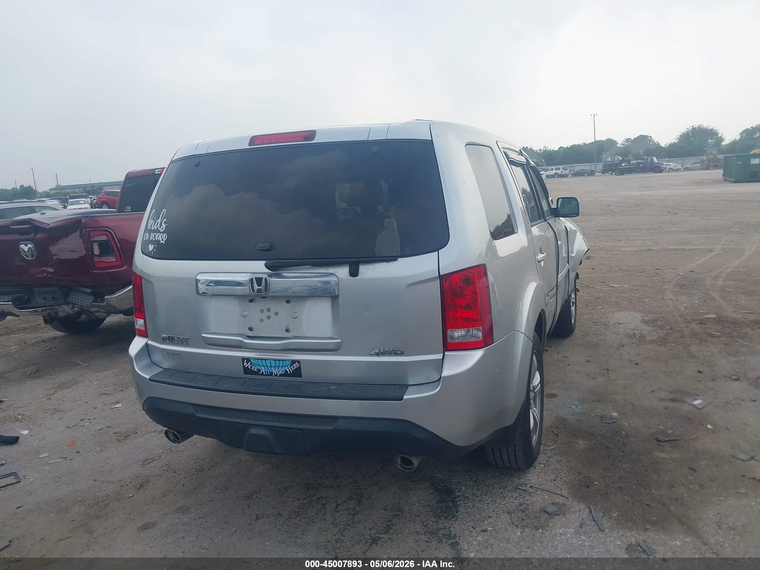 2013 Honda Pilot Ex Silver vin: 5FNYF4H46DB038775