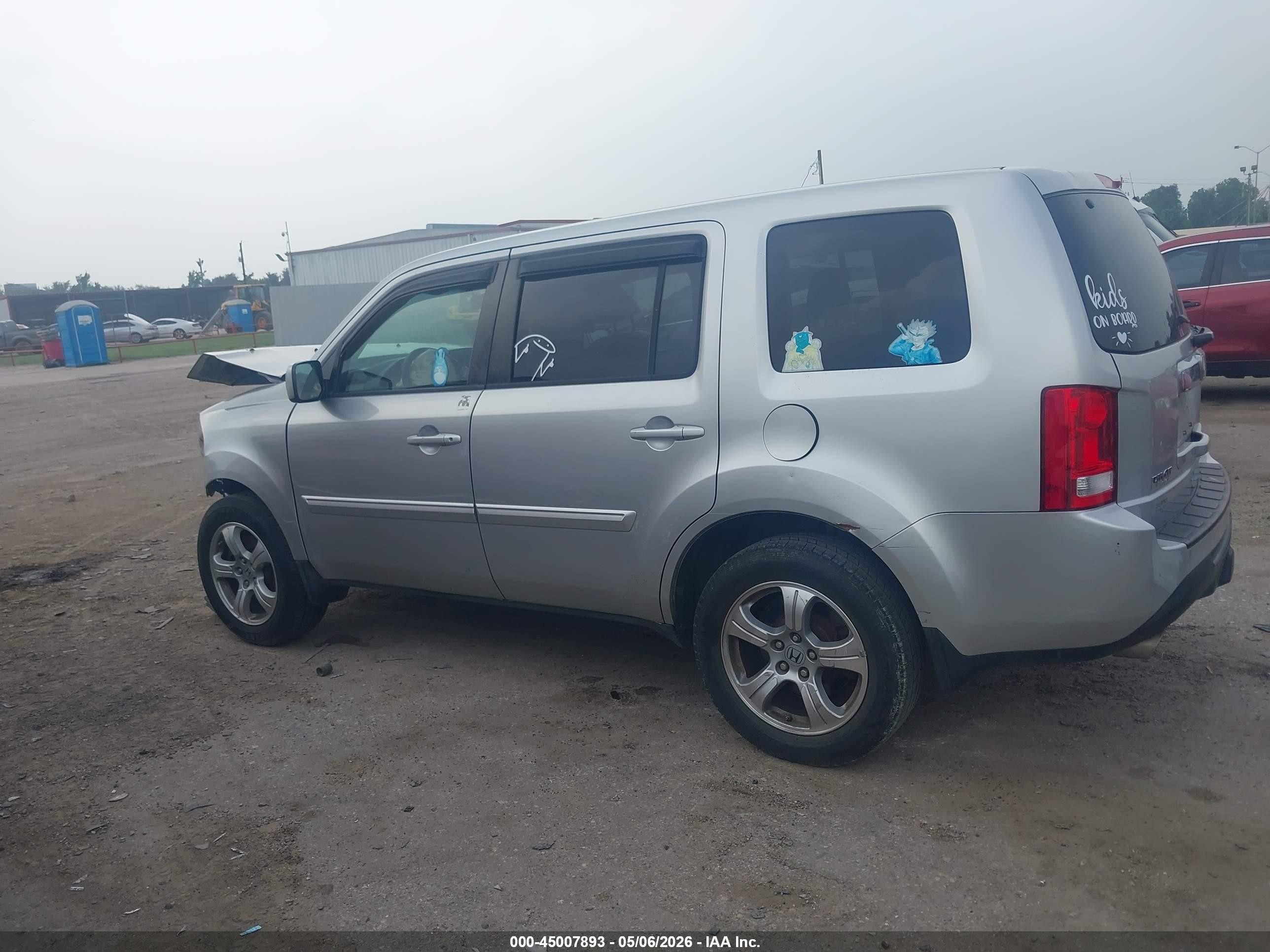 2013 Honda Pilot Ex Silver vin: 5FNYF4H46DB038775