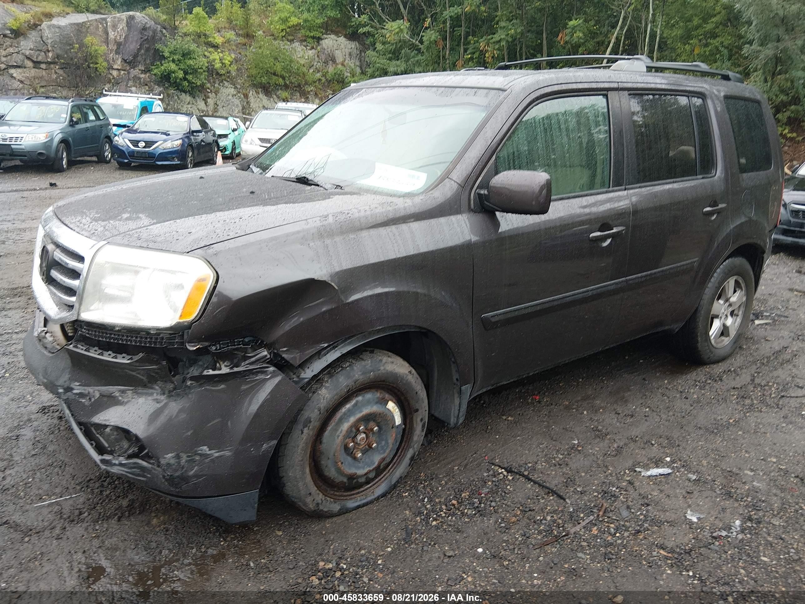 2013 Honda Pilot Ex Black vin: 5FNYF4H46DB058136