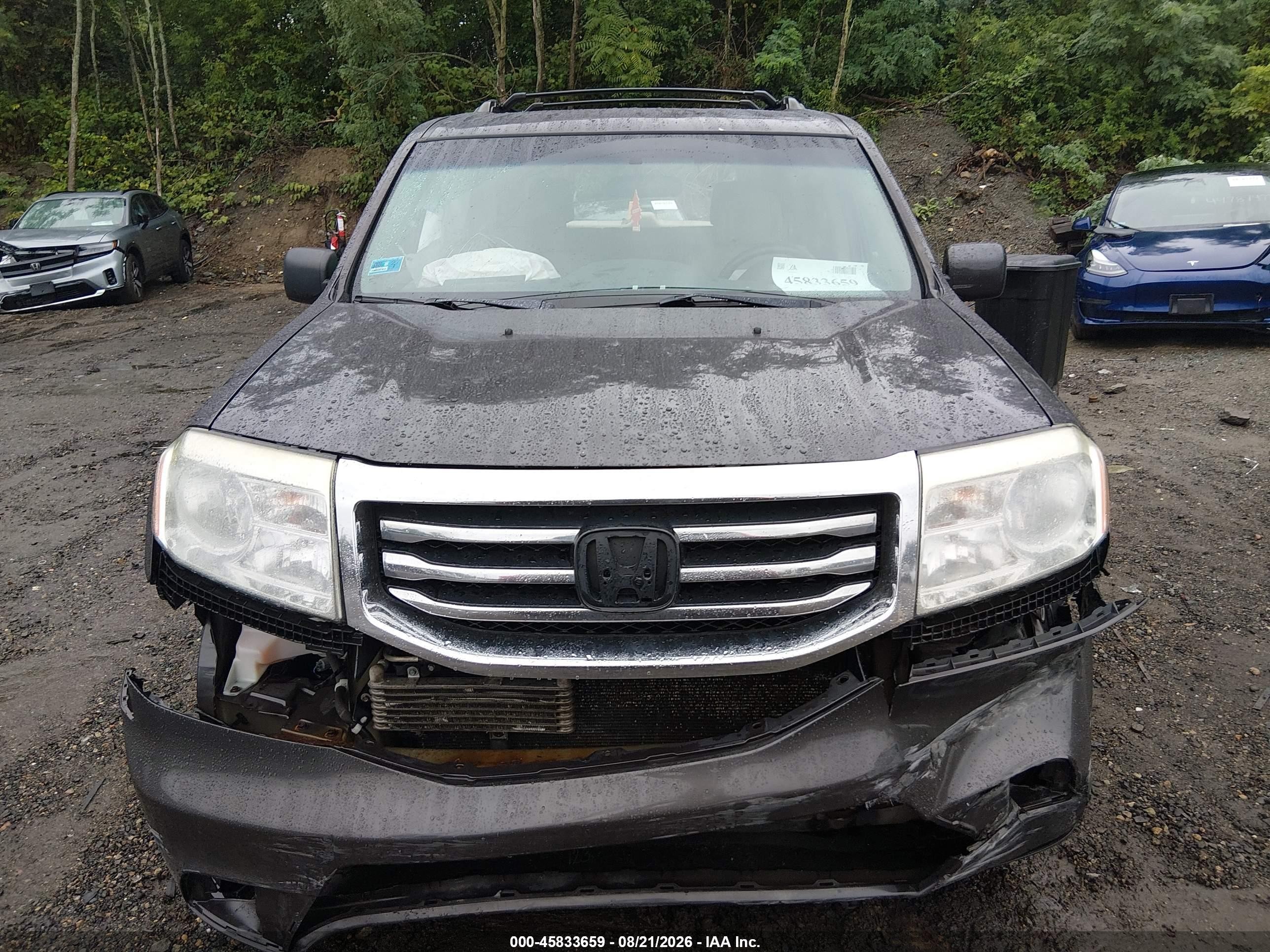 2013 Honda Pilot Ex Black vin: 5FNYF4H46DB058136