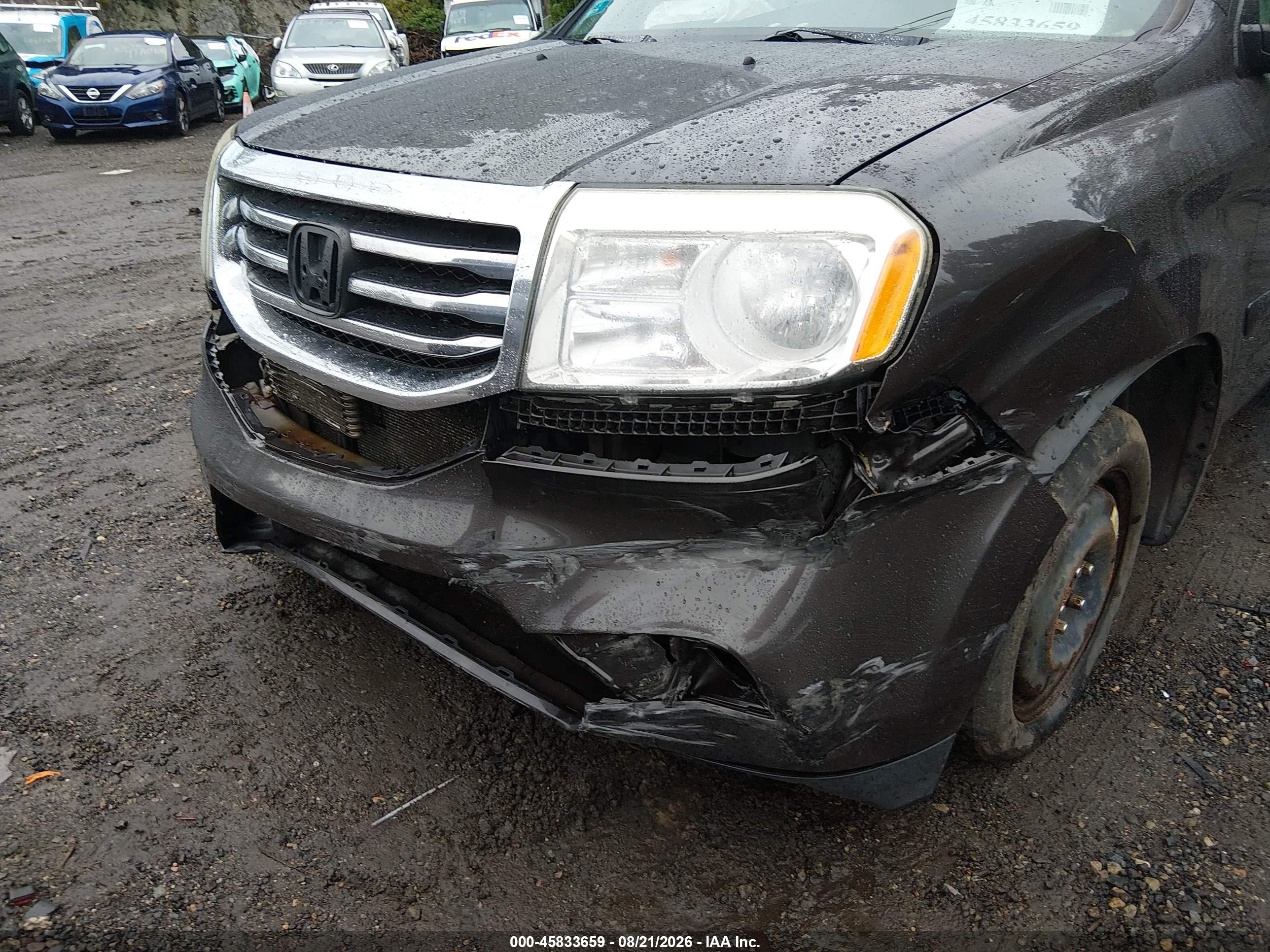 2013 Honda Pilot Ex Black vin: 5FNYF4H46DB058136