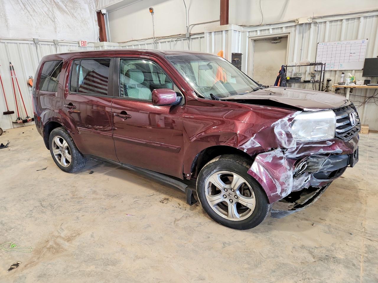 2013 Honda Pilot Ex Purple vin: 5FNYF4H46DB071386