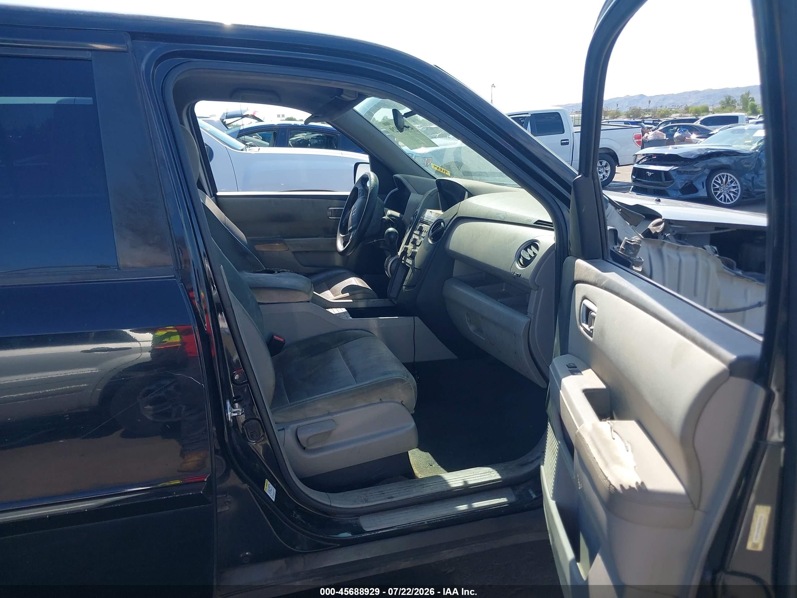 2013 Honda Pilot Ex Black vin: 5FNYF4H46DB075163