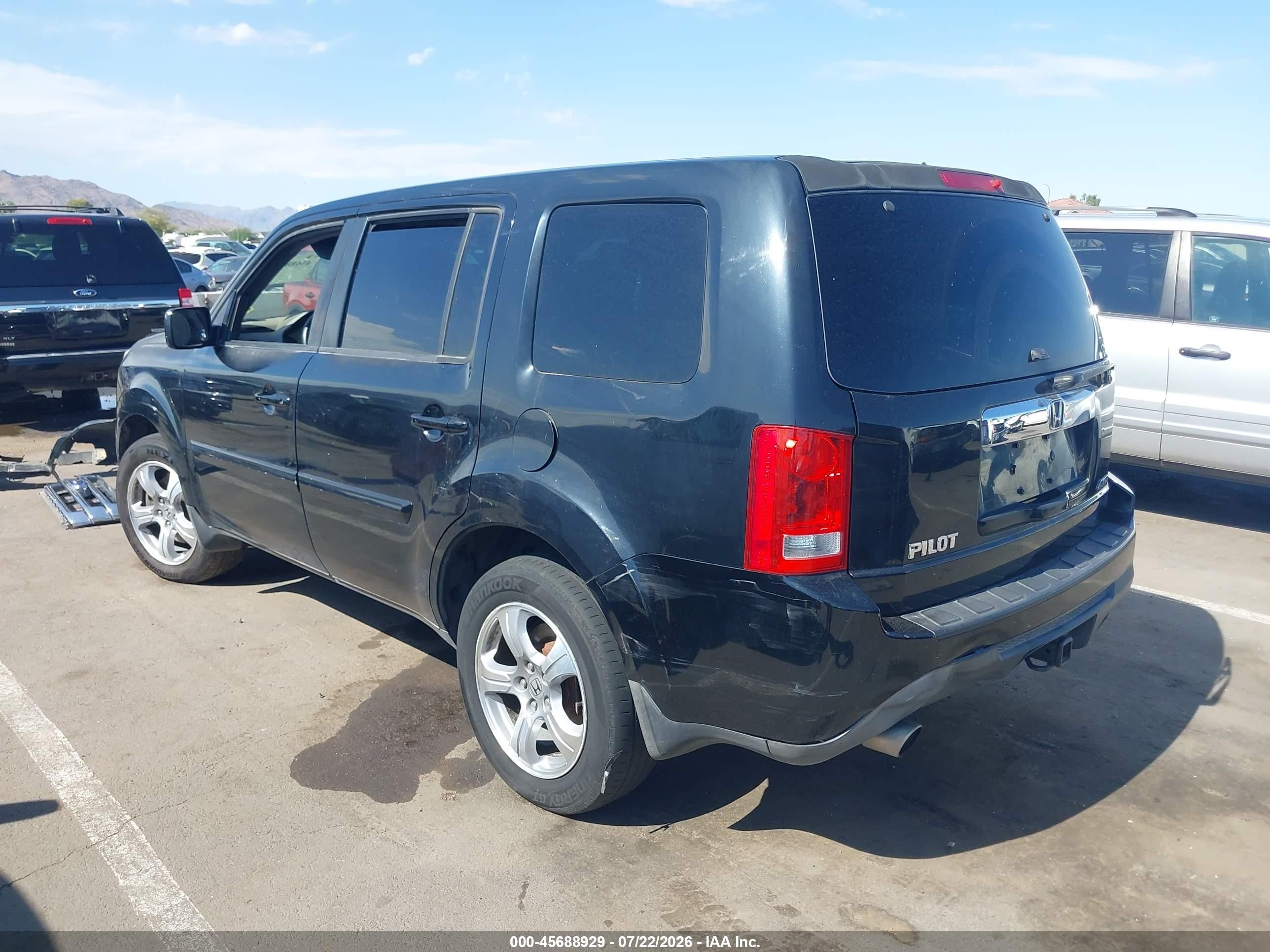 2013 Honda Pilot Ex Black vin: 5FNYF4H46DB075163