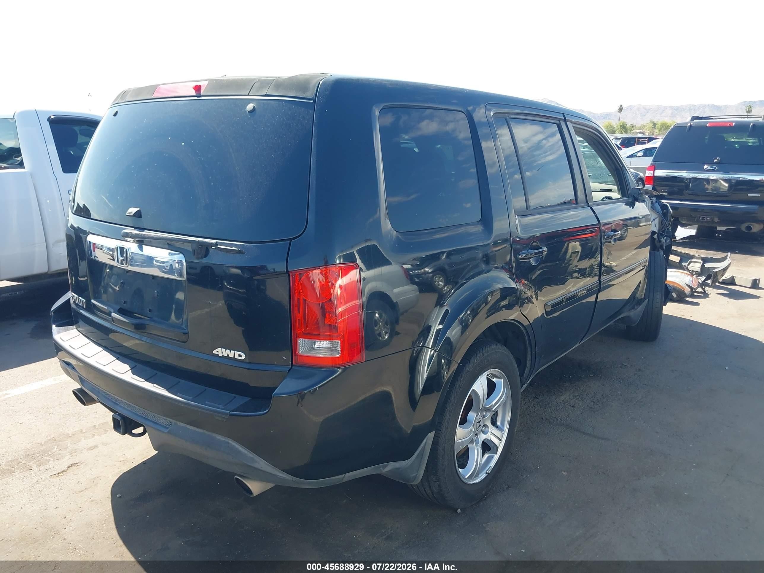 2013 Honda Pilot Ex Black vin: 5FNYF4H46DB075163