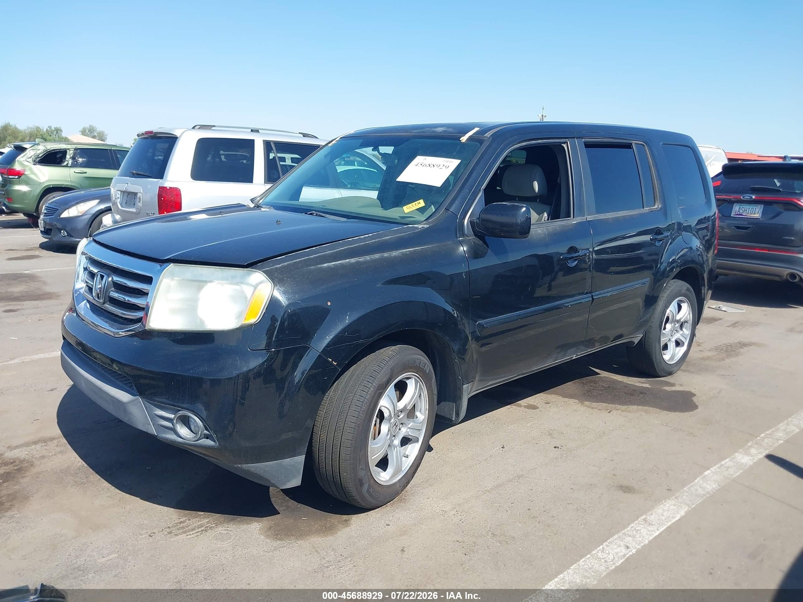 2013 Honda Pilot Ex Black vin: 5FNYF4H46DB075163