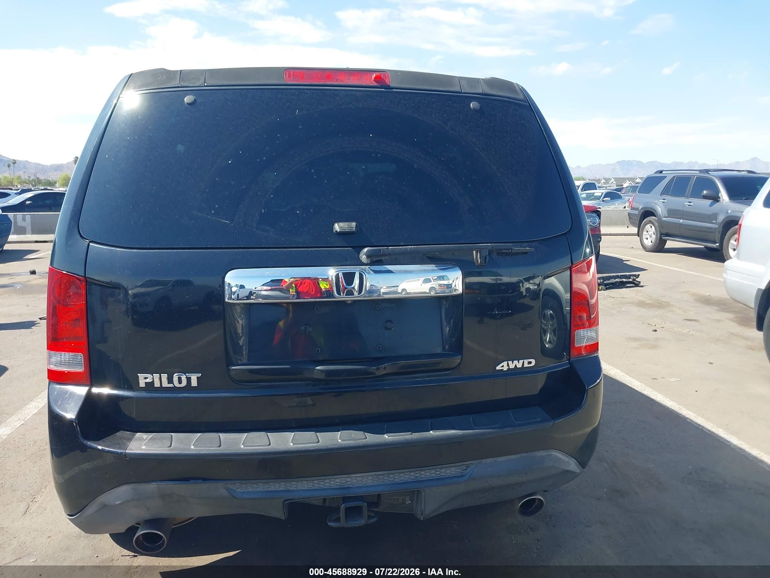 2013 Honda Pilot Ex Black vin: 5FNYF4H46DB075163