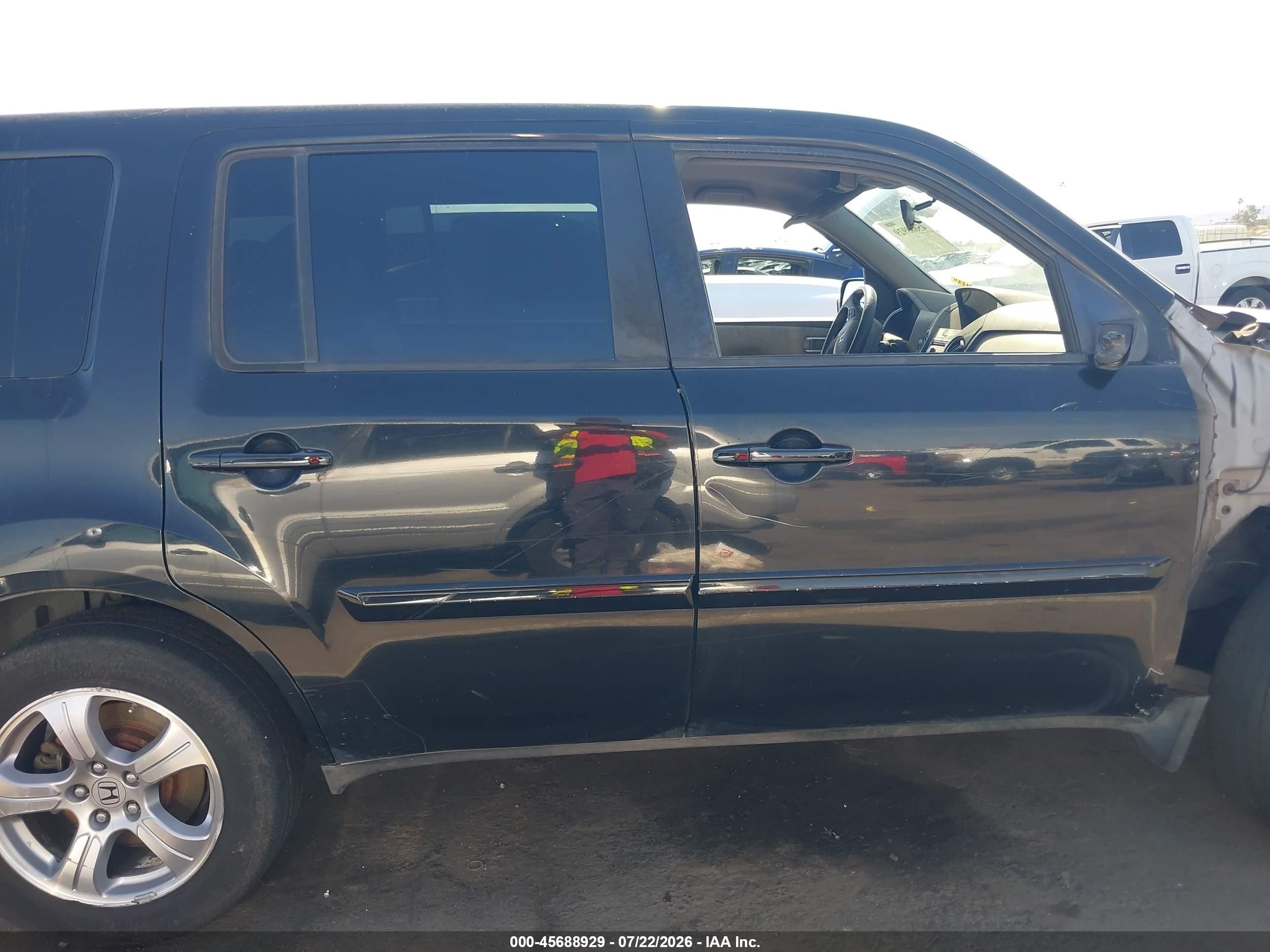 2013 Honda Pilot Ex Black vin: 5FNYF4H46DB075163