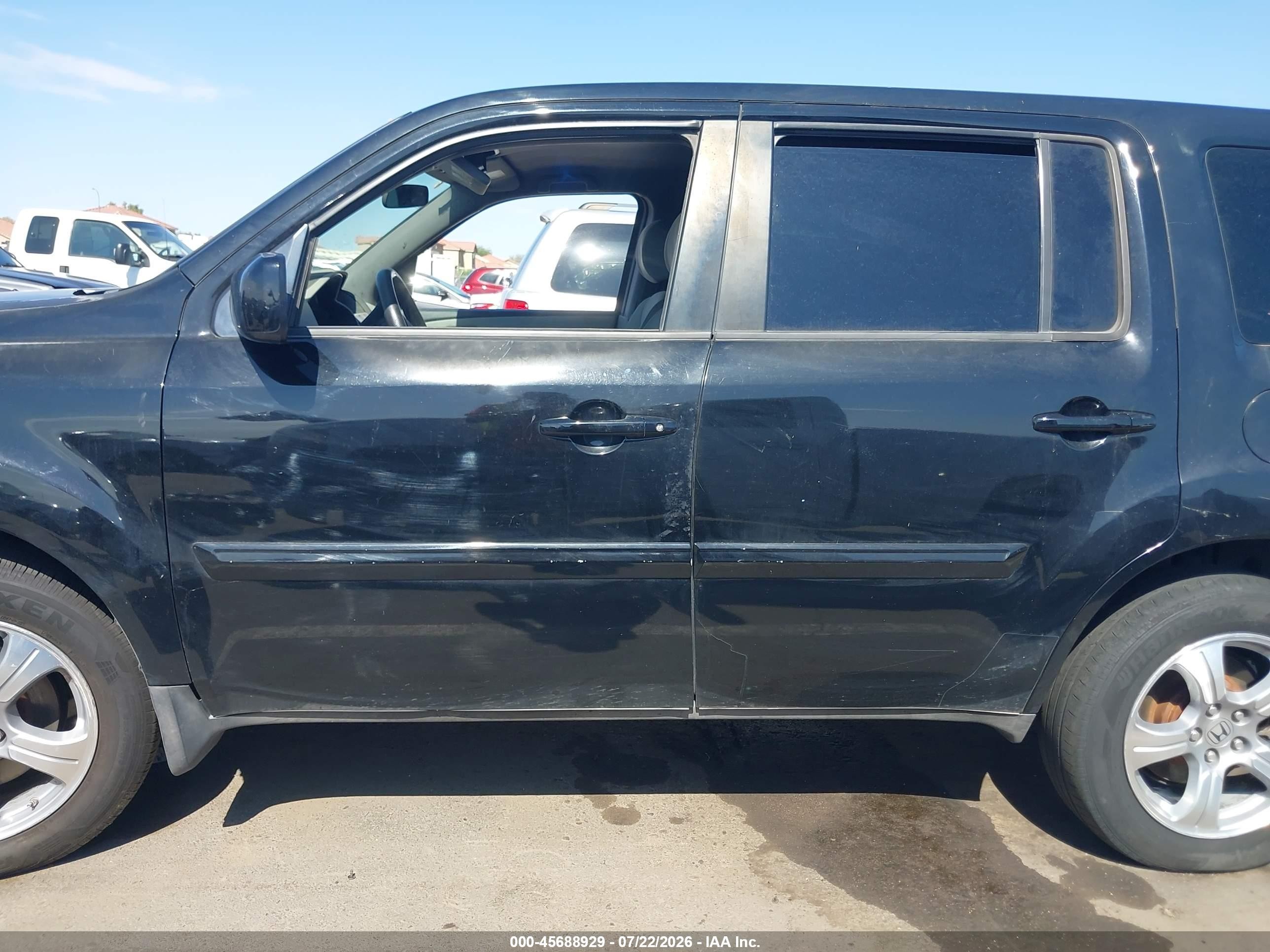 2013 Honda Pilot Ex Black vin: 5FNYF4H46DB075163