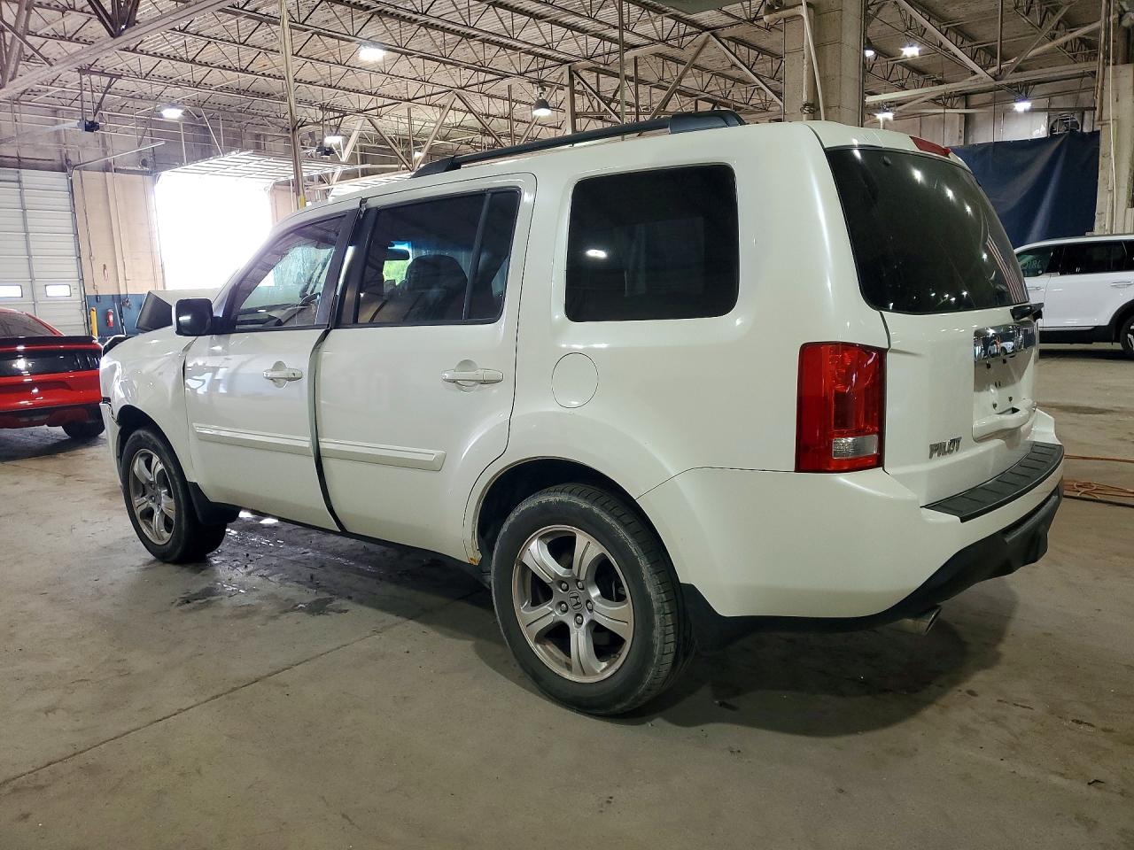 2013 Honda Pilot Ex White vin: 5FNYF4H46DB503801