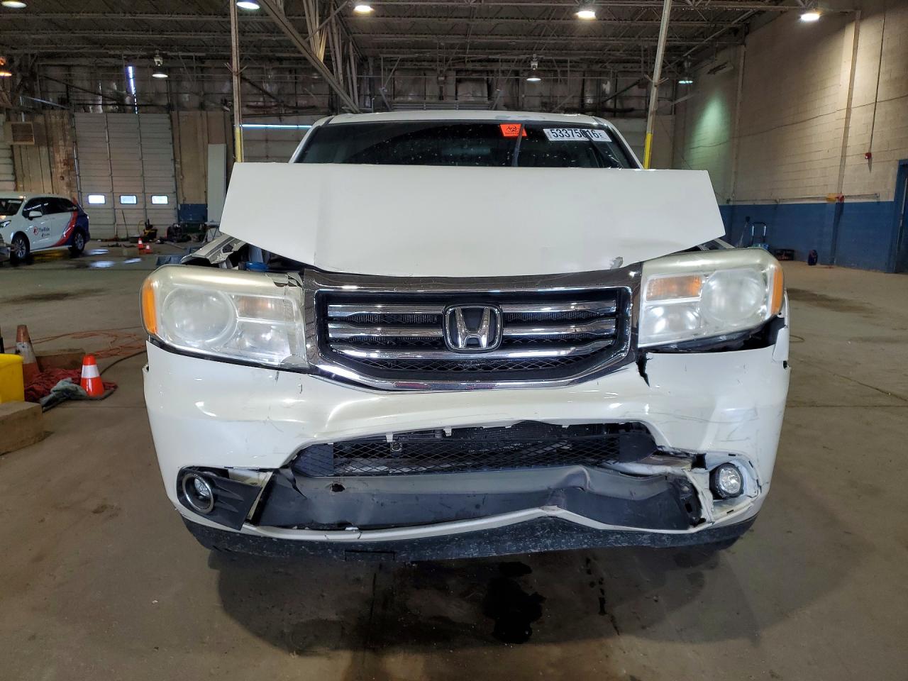 2013 Honda Pilot Ex White vin: 5FNYF4H46DB503801