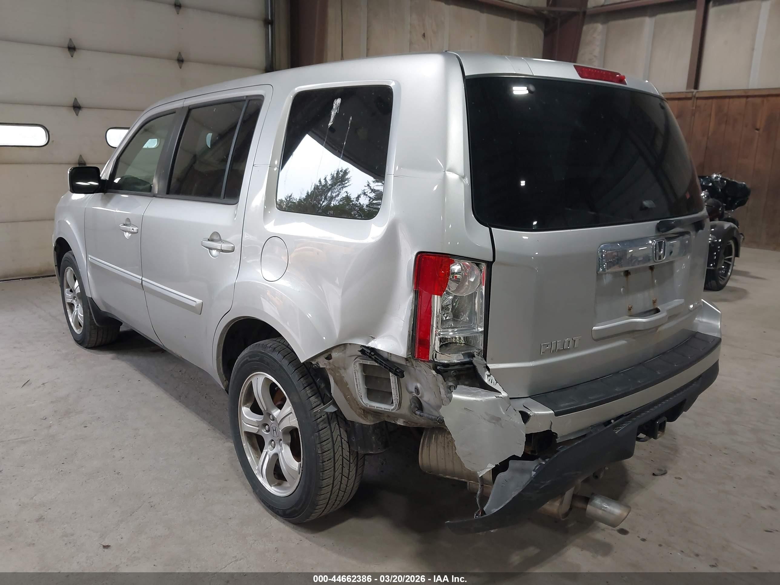 2014 Honda Pilot Ex Gray vin: 5FNYF4H46EB003395