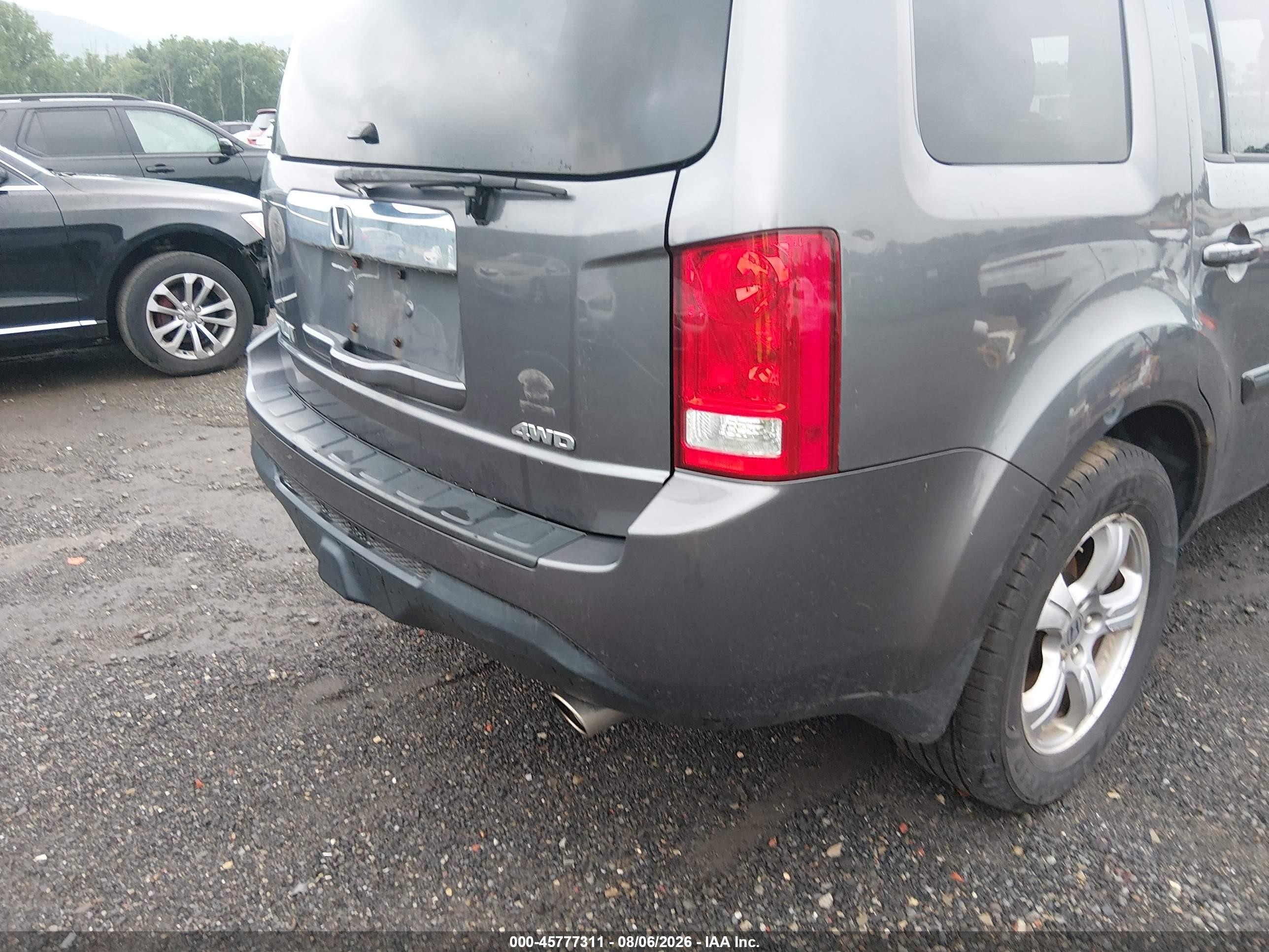 2015 Honda Pilot Ex Gray vin: 5FNYF4H46FB063985