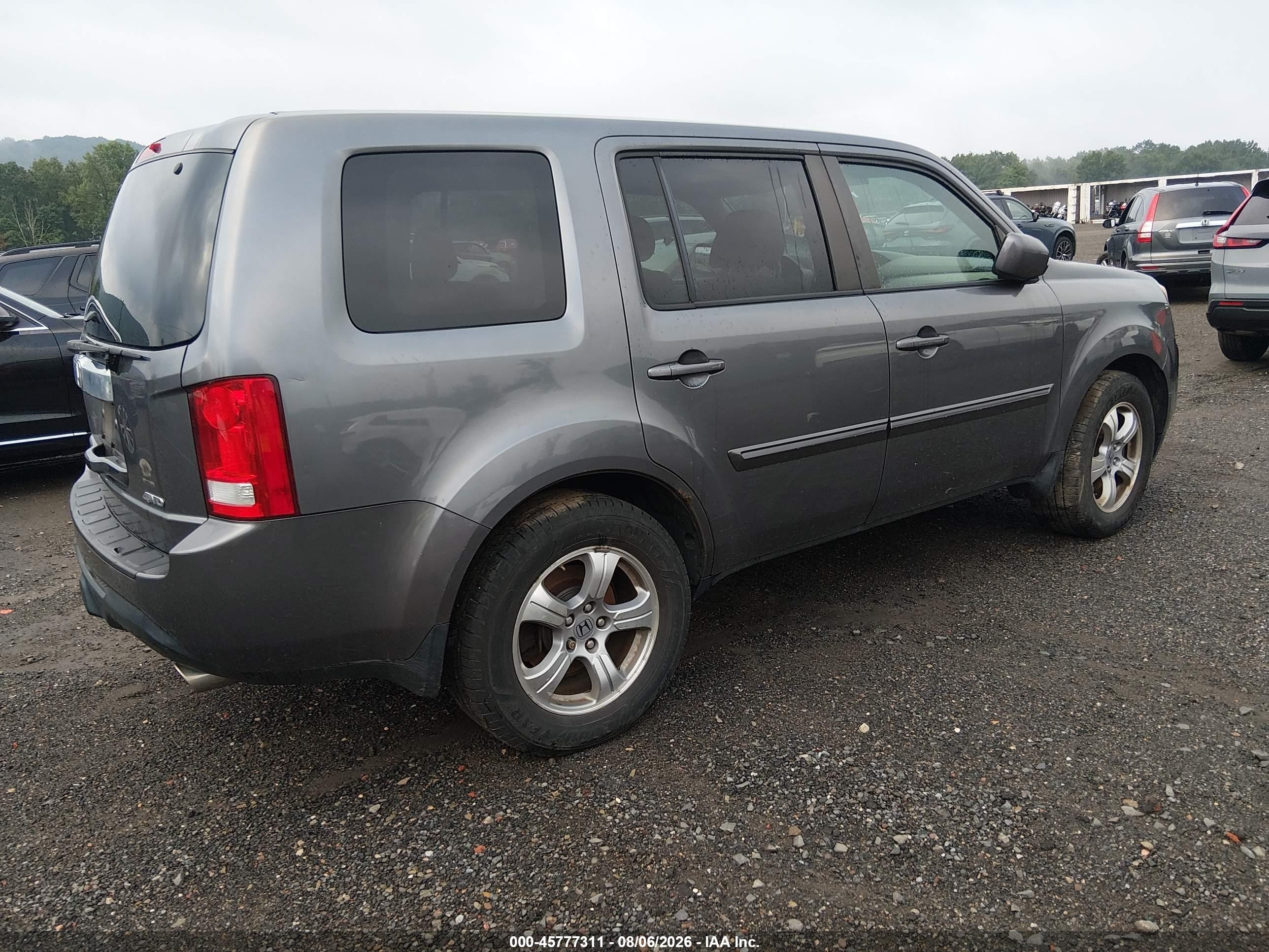 2015 Honda Pilot Ex Gray vin: 5FNYF4H46FB063985