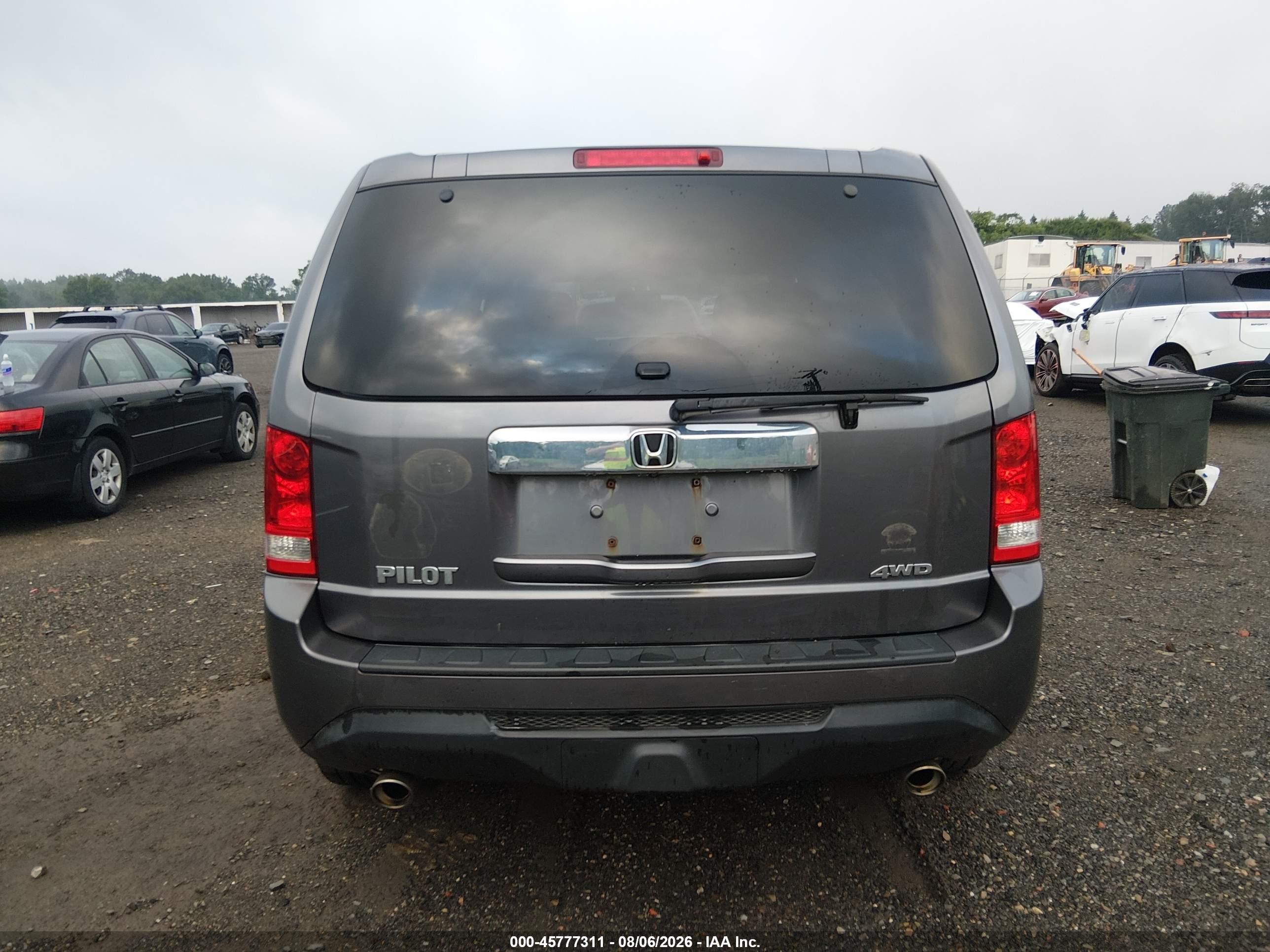 2015 Honda Pilot Ex Gray vin: 5FNYF4H46FB063985