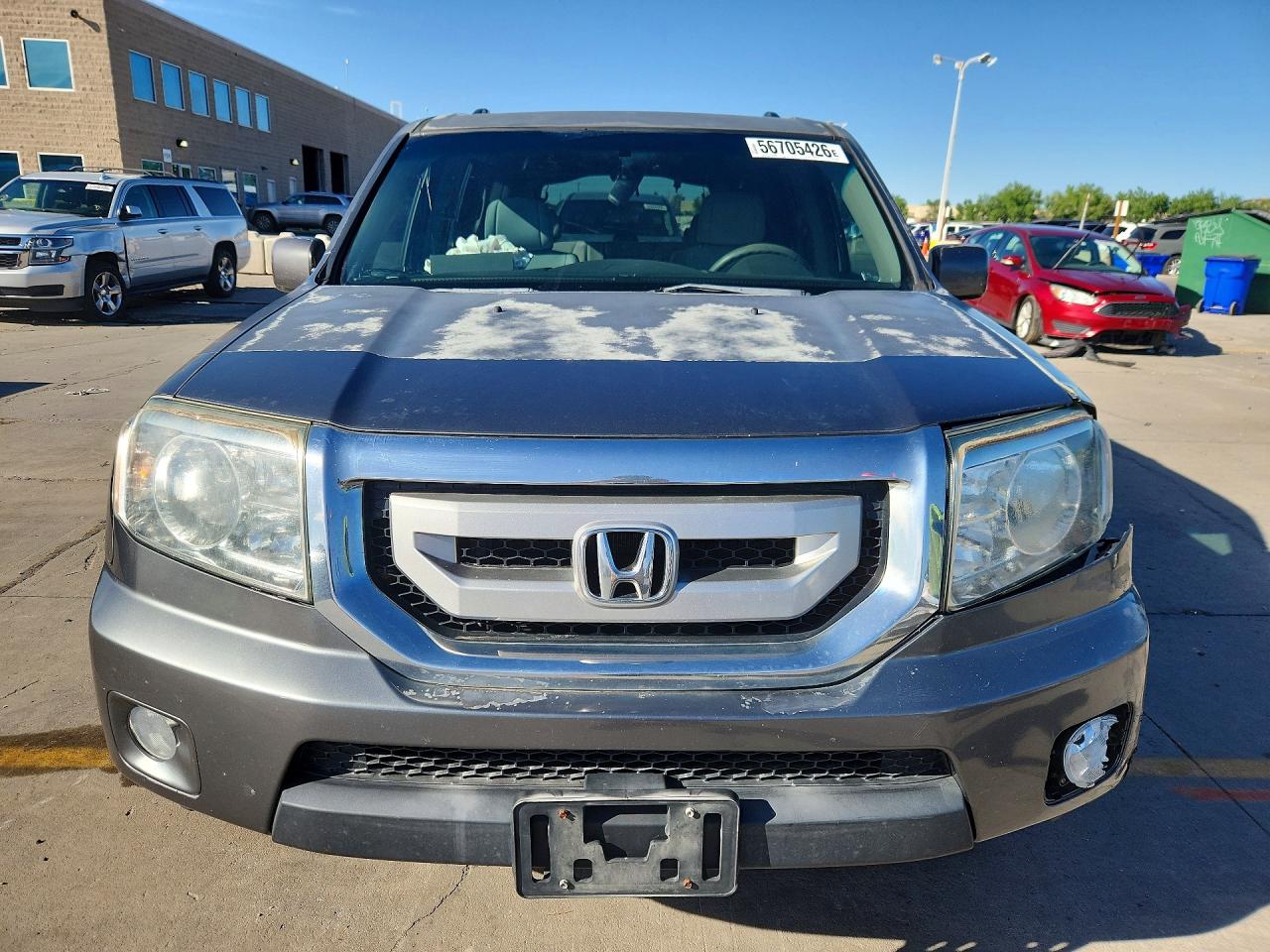 2010 Honda Pilot Ex Gray vin: 5FNYF4H47AB031538