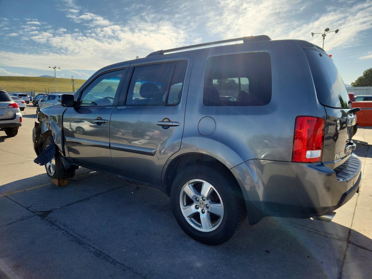 2010 Honda Pilot Ex Gray vin: 5FNYF4H47AB031538