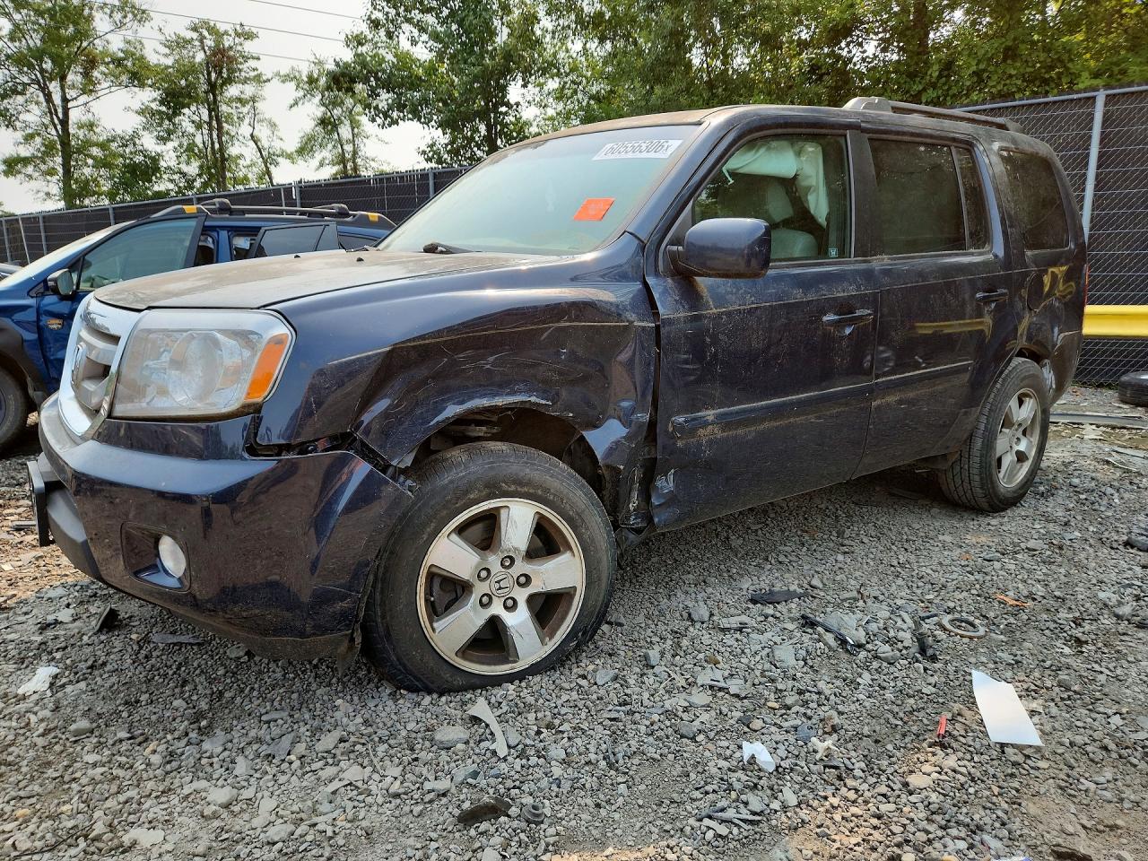2011 Honda Pilot Ex Blue vin: 5FNYF4H47BB083642