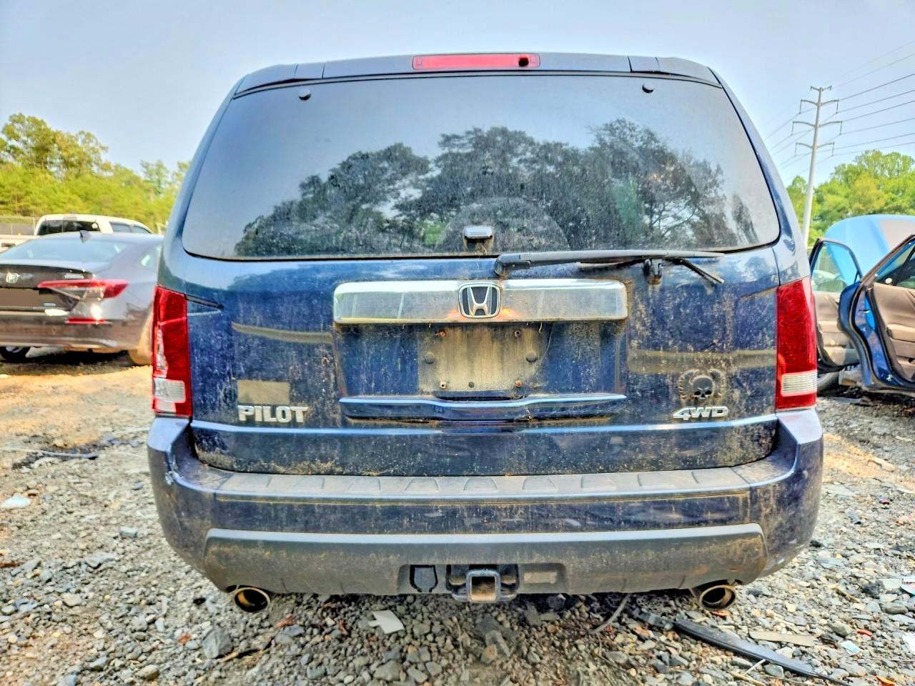 2011 Honda Pilot Ex Blue vin: 5FNYF4H47BB083642