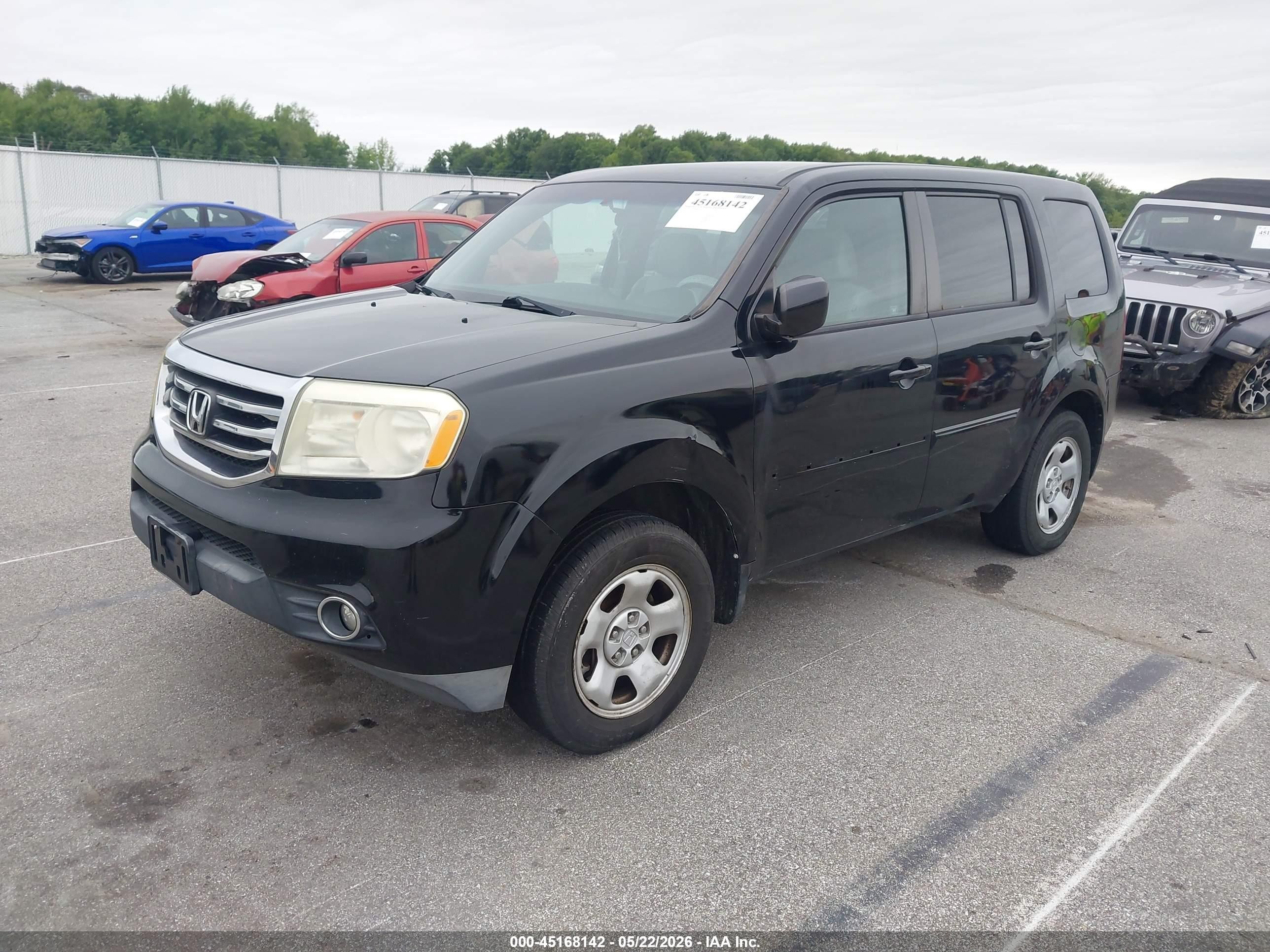2012 Honda Pilot Ex Черный vin: 5FNYF4H47CB009591