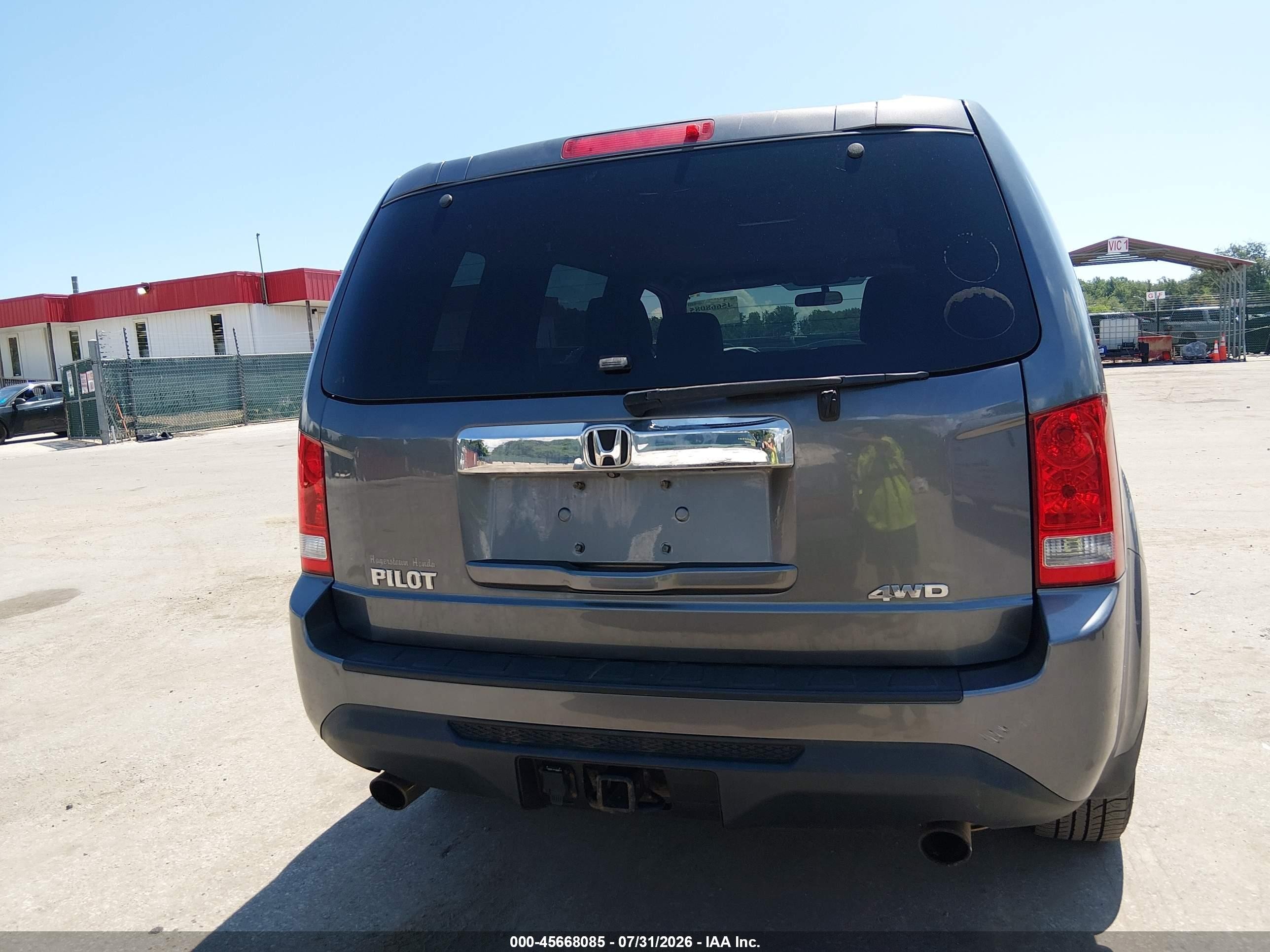 2013 Honda Pilot Ex Gray vin: 5FNYF4H47DB015232