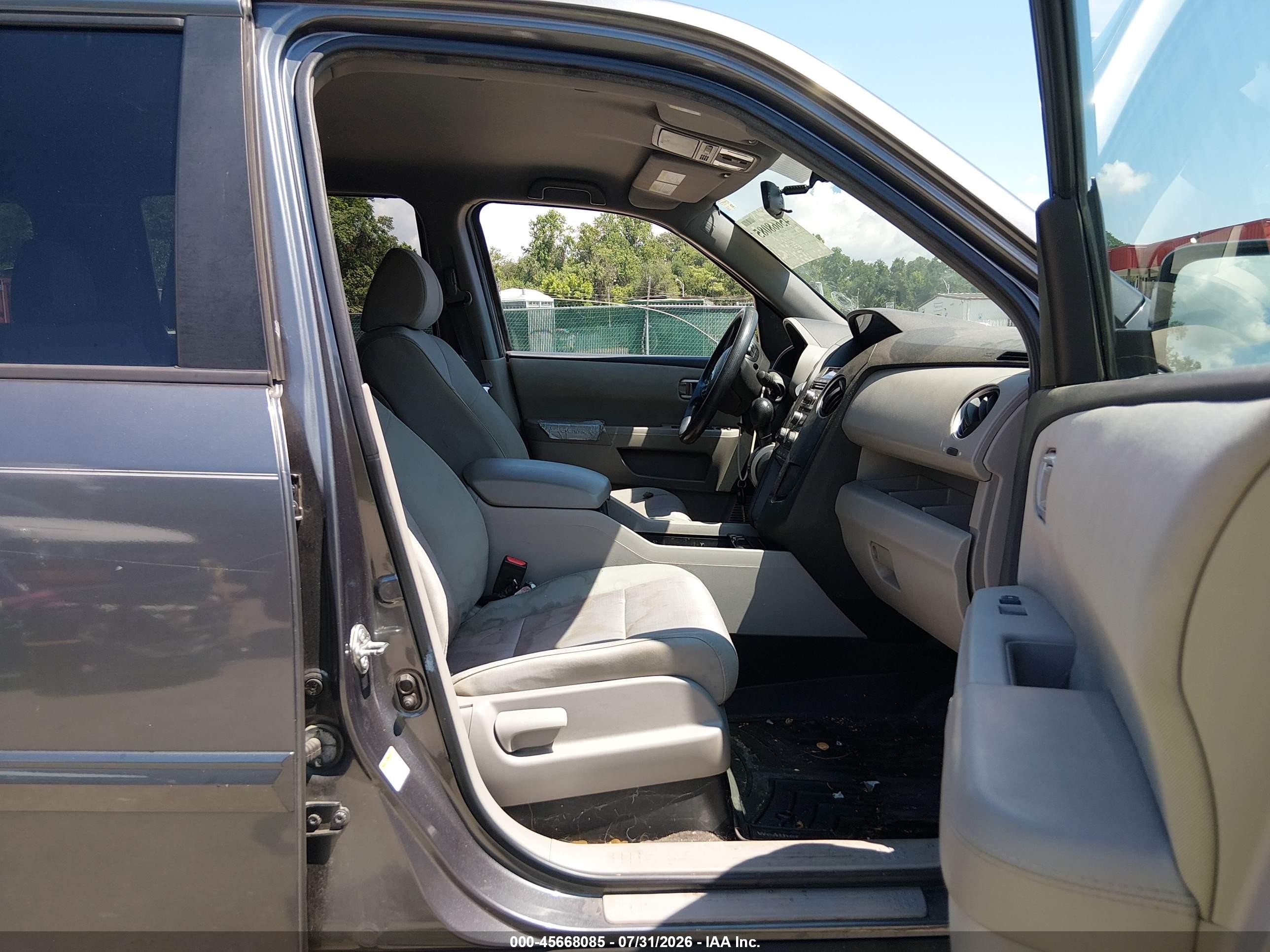 2013 Honda Pilot Ex Gray vin: 5FNYF4H47DB015232