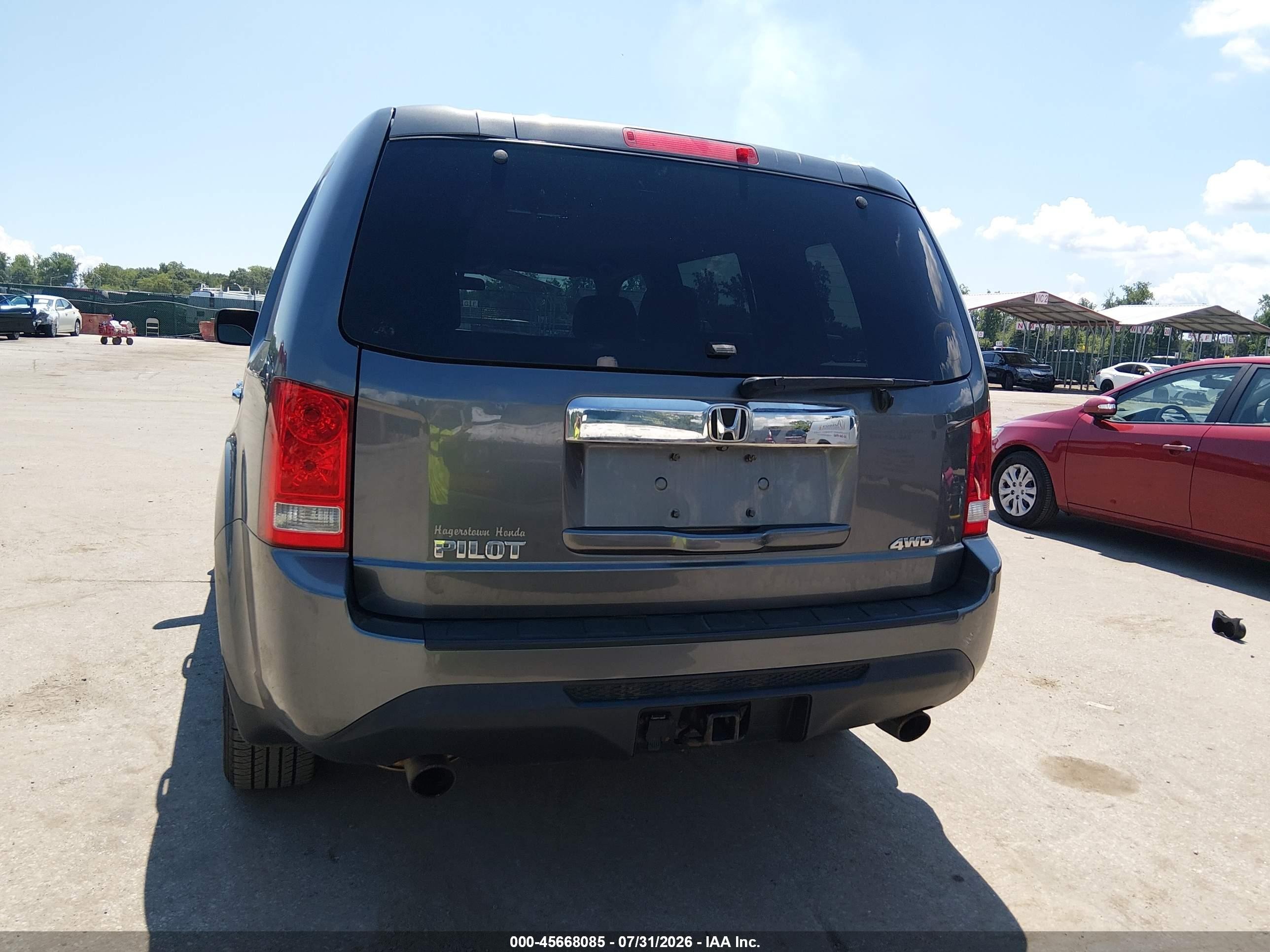2013 Honda Pilot Ex Gray vin: 5FNYF4H47DB015232