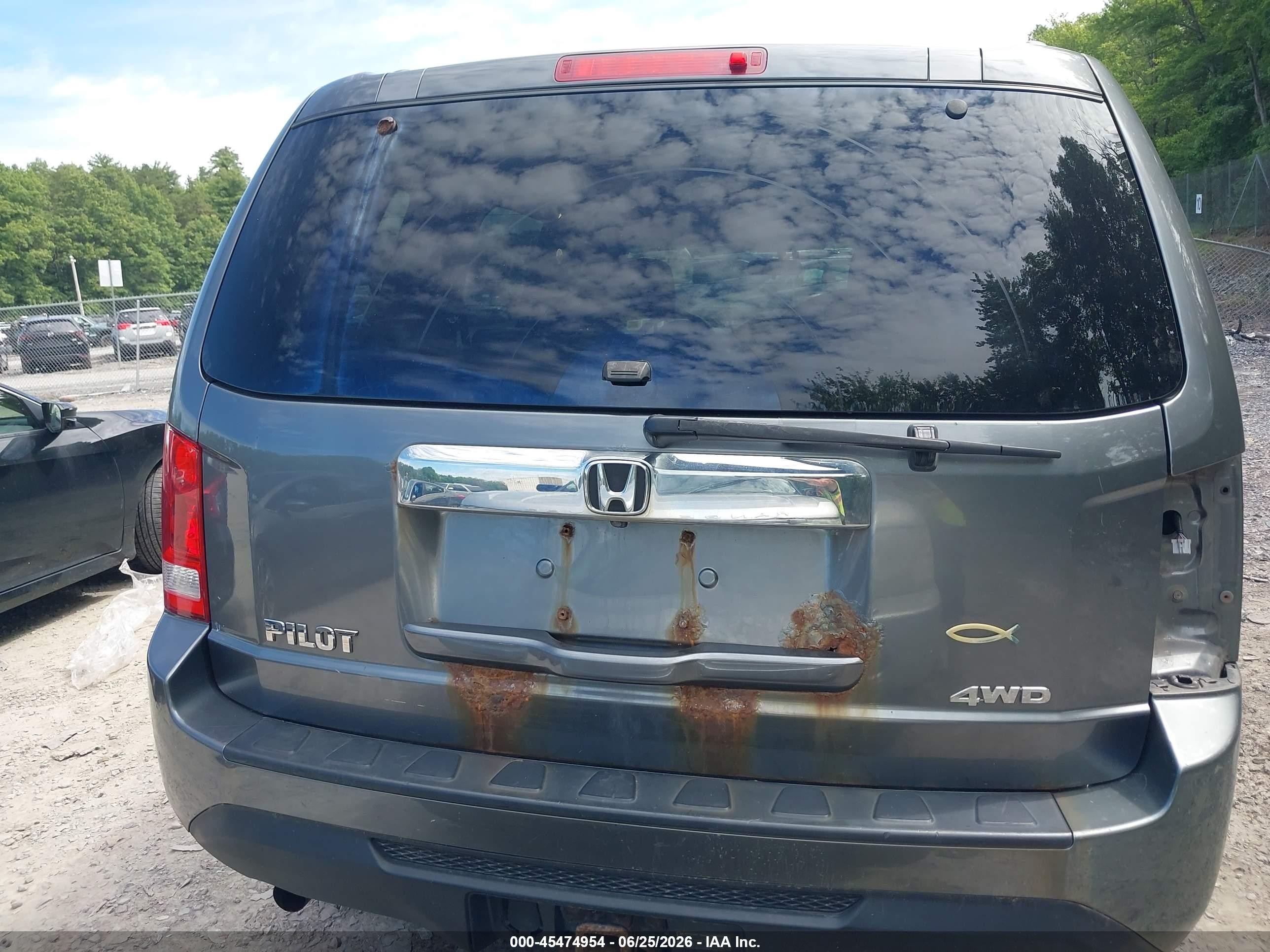 2013 Honda Pilot Ex Green vin: 5FNYF4H47DB076998