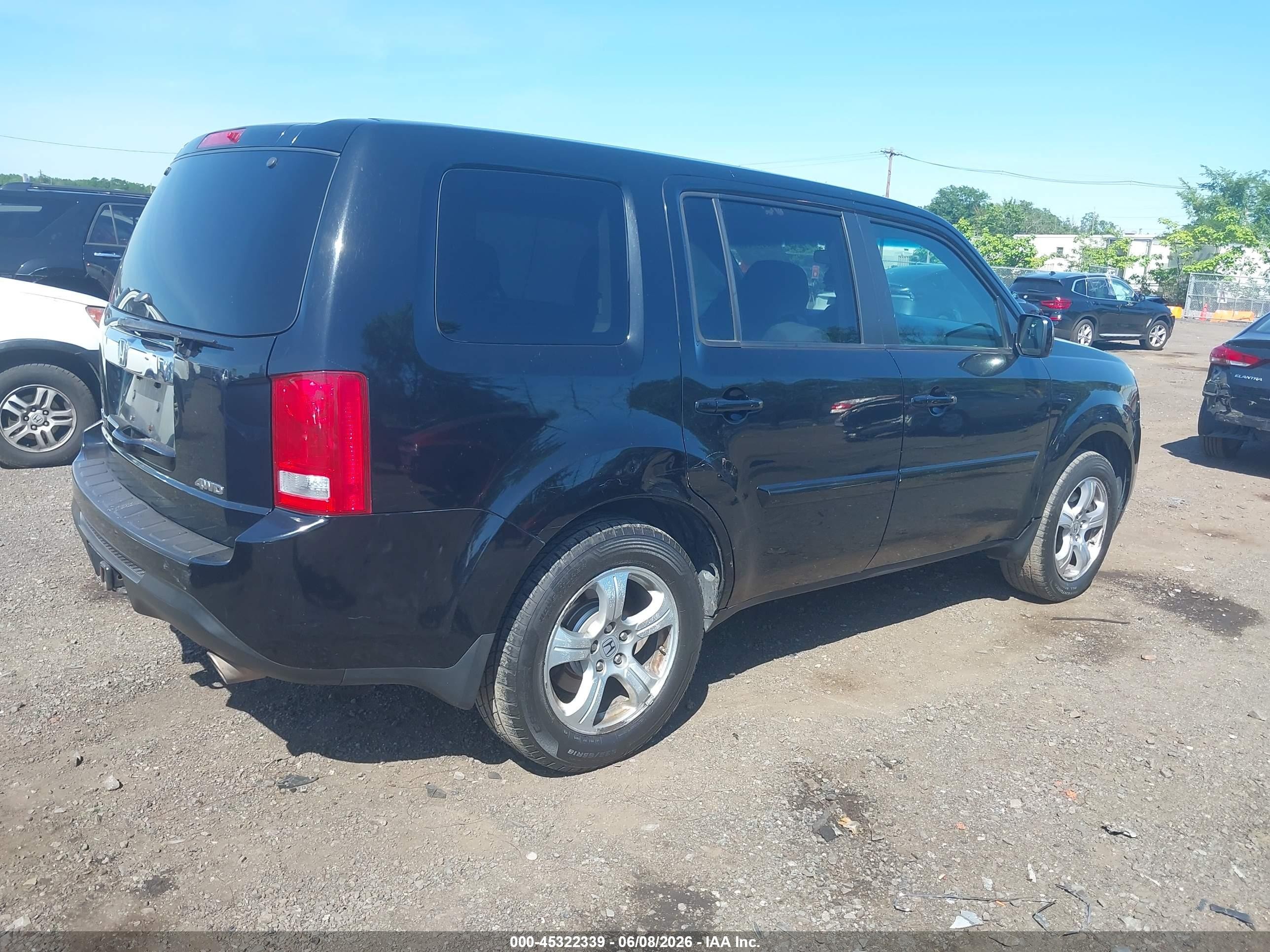 2014 Honda Pilot Ex Black vin: 5FNYF4H47EB047146