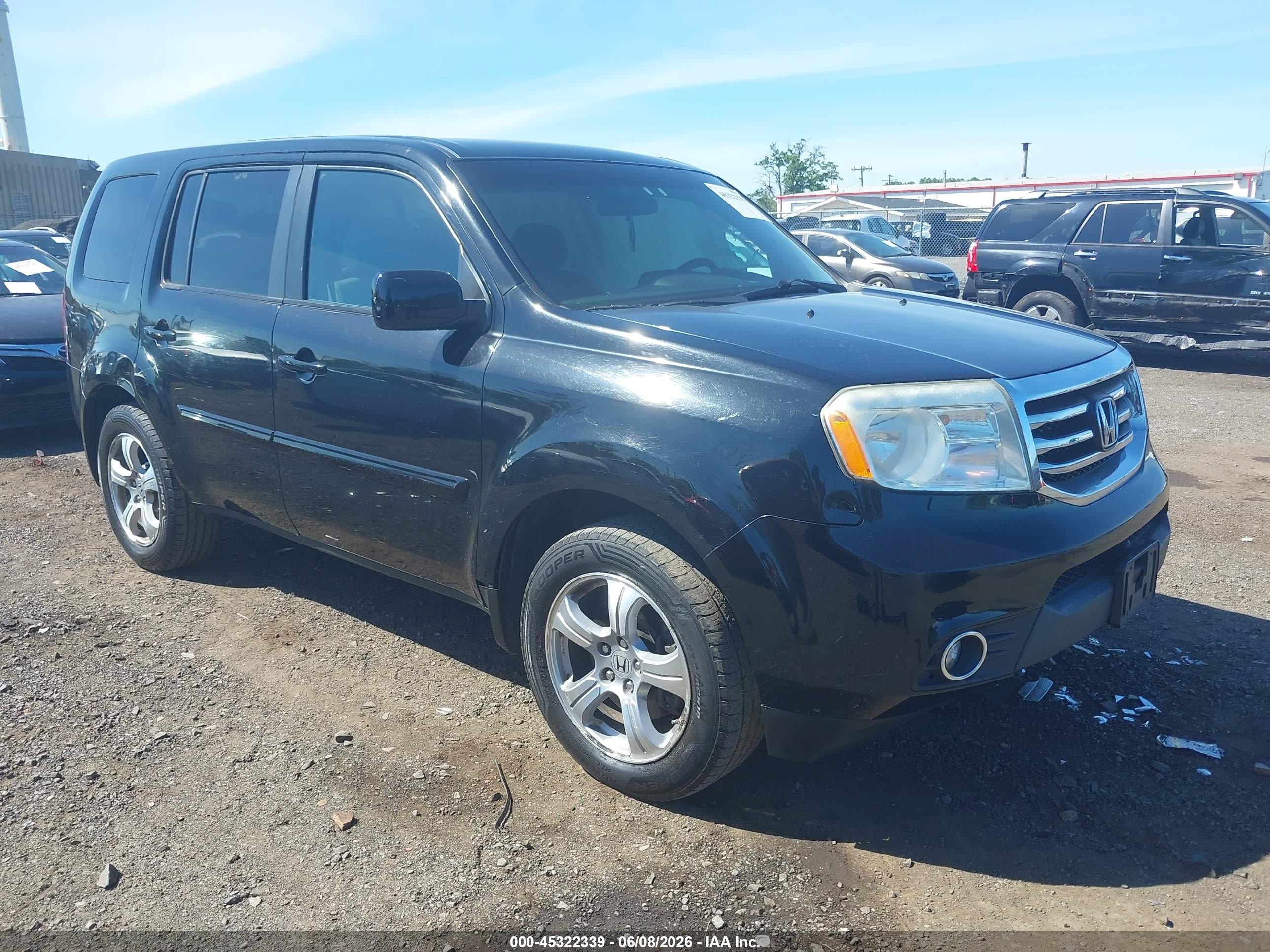 2014 Honda Pilot Ex Черный vin: 5FNYF4H47EB047146