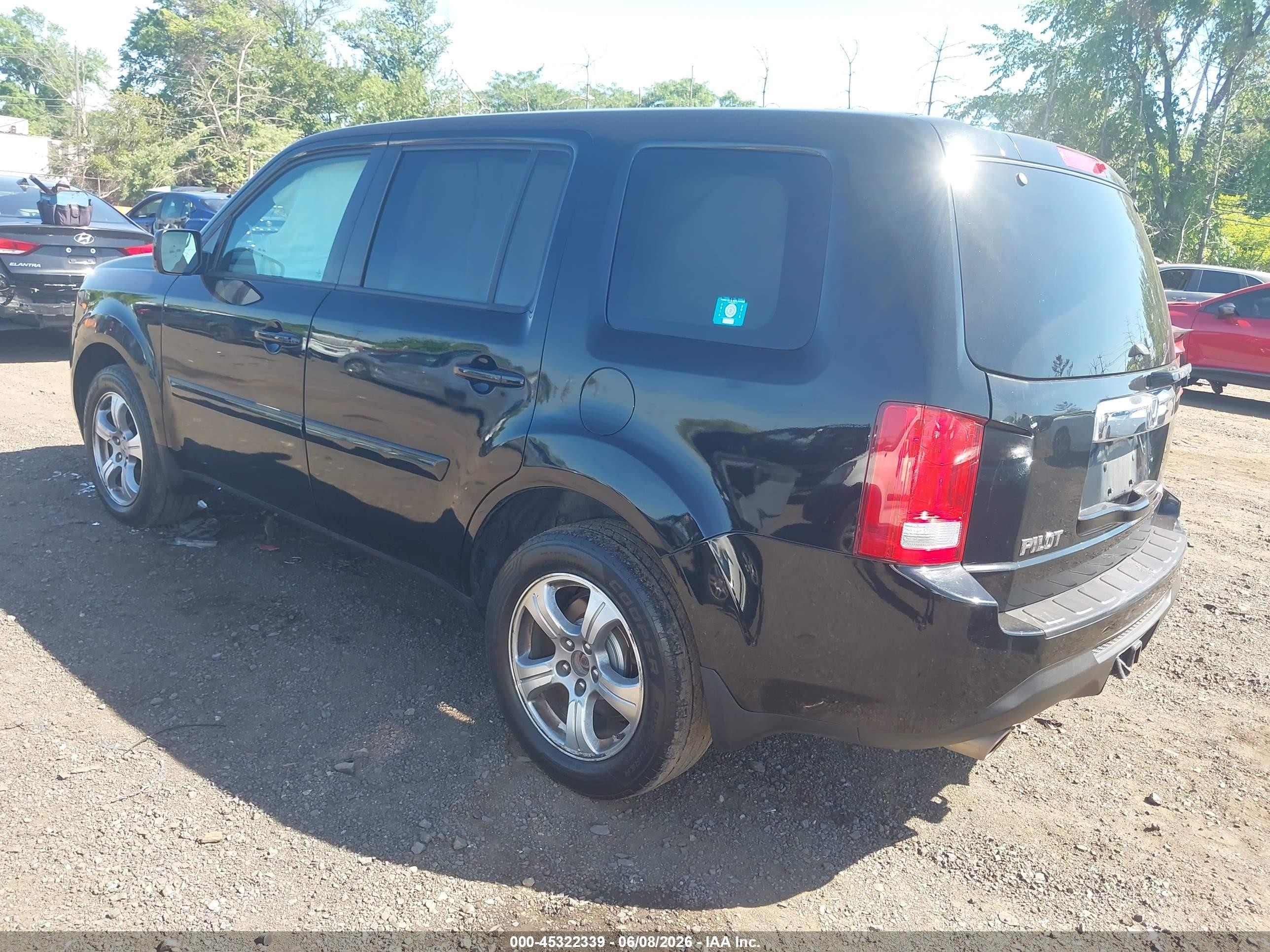 2014 Honda Pilot Ex Black vin: 5FNYF4H47EB047146