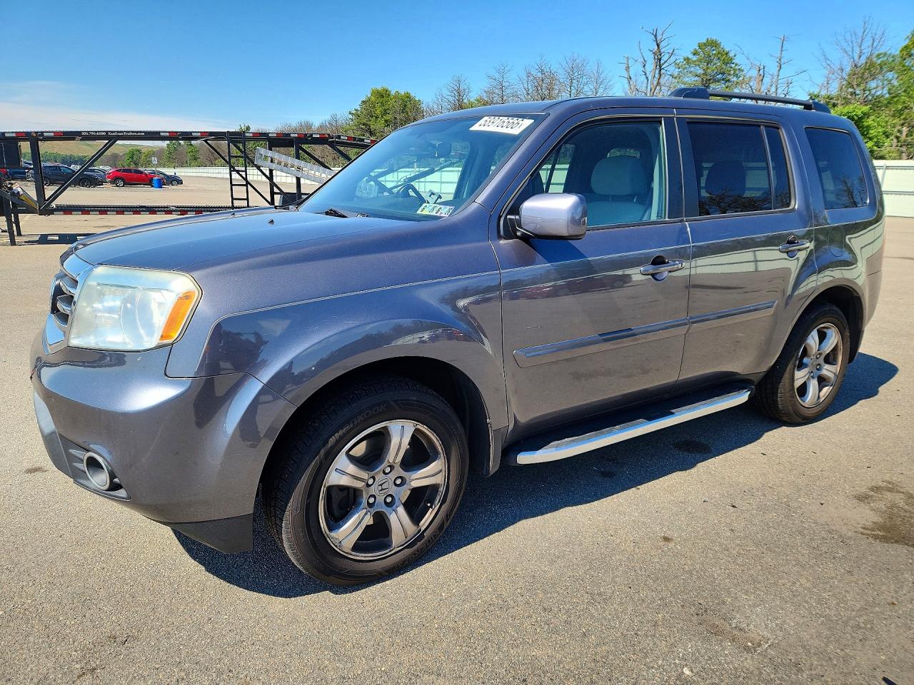 2014 Honda Pilot Ex Серый vin: 5FNYF4H47EB050113