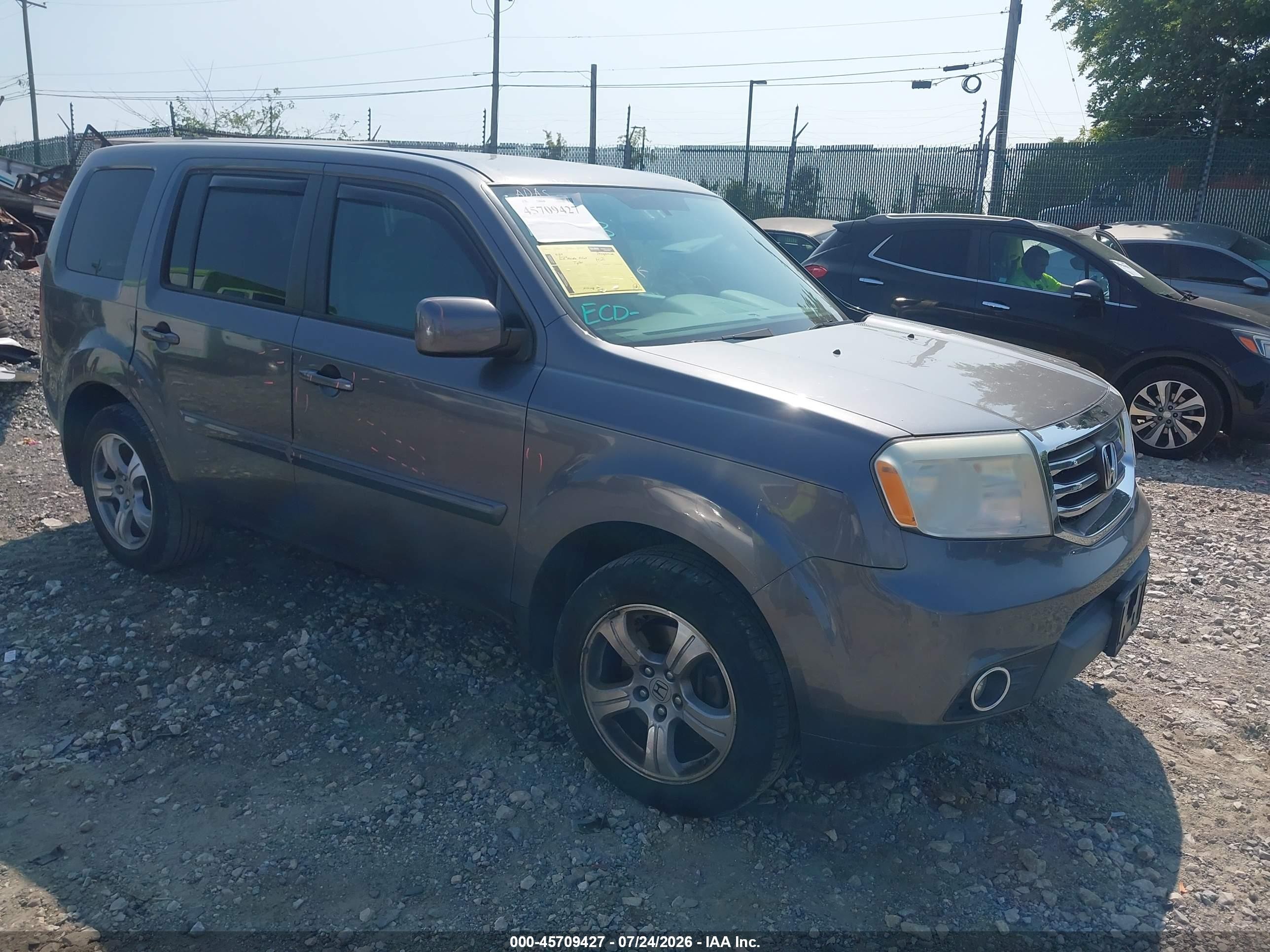 2015 Honda Pilot Ex Gray vin: 5FNYF4H47FB003746