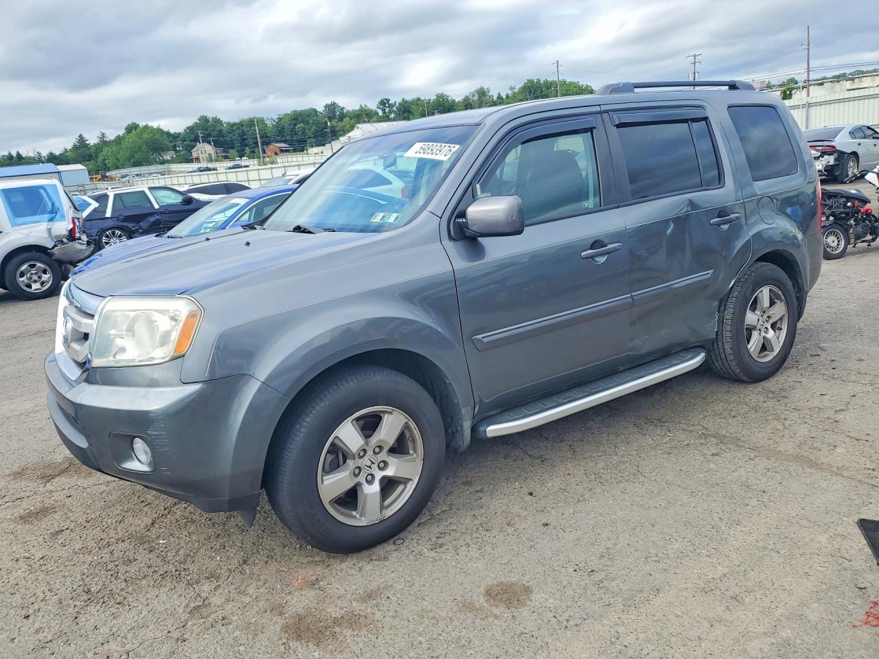 2010 Honda Pilot Ex Gray vin: 5FNYF4H48AB018586
