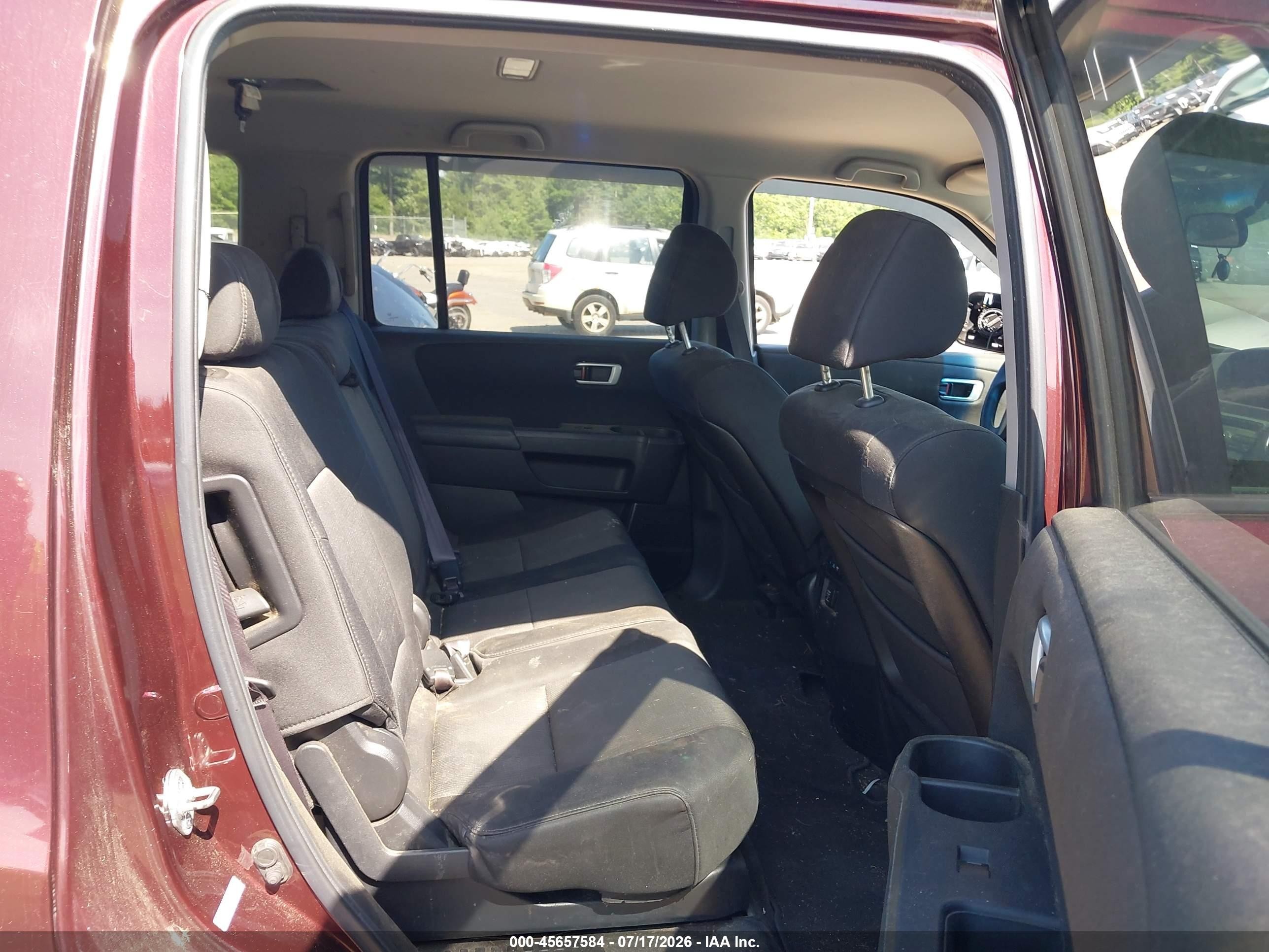 2010 Honda Pilot Ex Maroon vin: 5FNYF4H48AB035906
