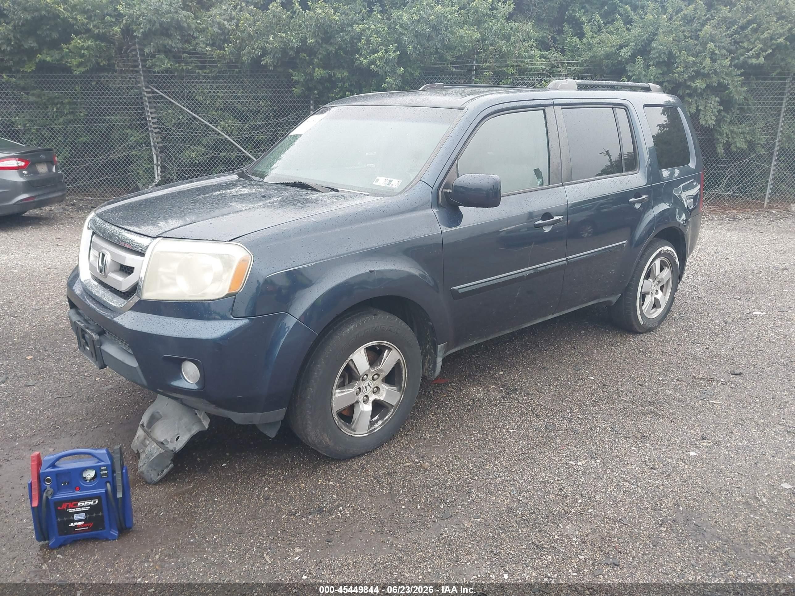 2010 Honda Pilot Ex Blue vin: 5FNYF4H48AB040331