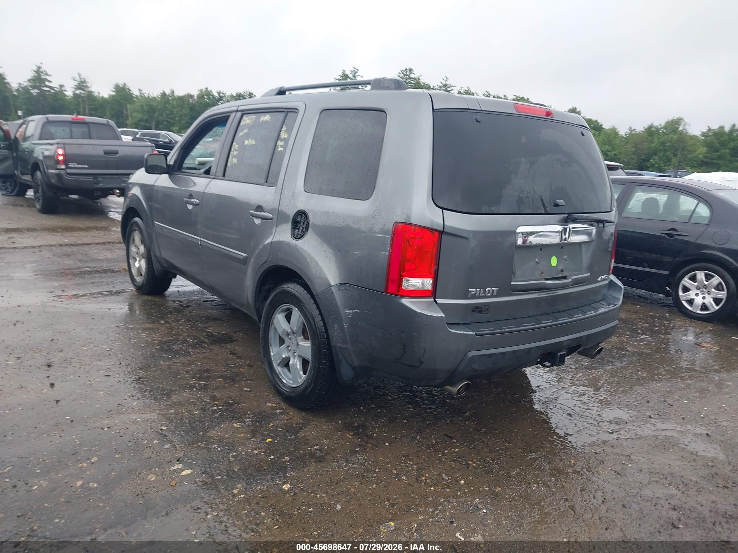 2011 Honda Pilot Ex Gray vin: 5FNYF4H48BB089756