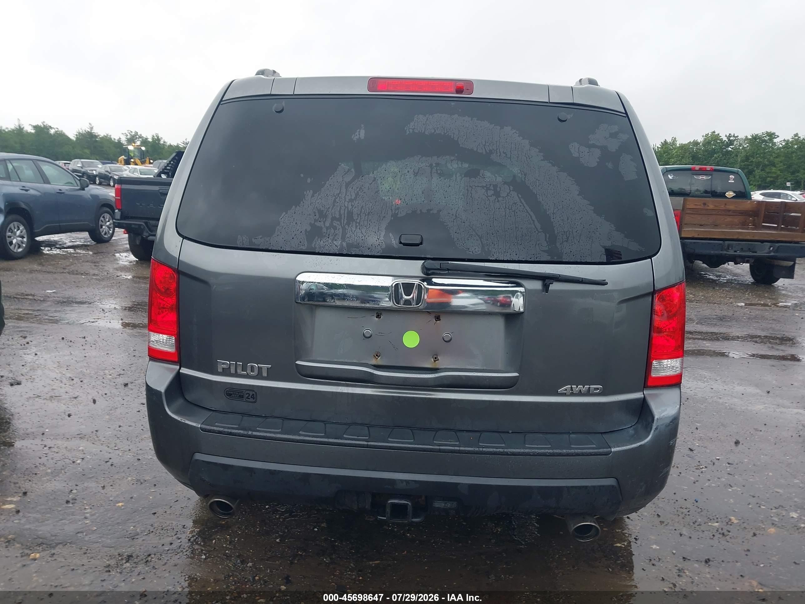 2011 Honda Pilot Ex Gray vin: 5FNYF4H48BB089756
