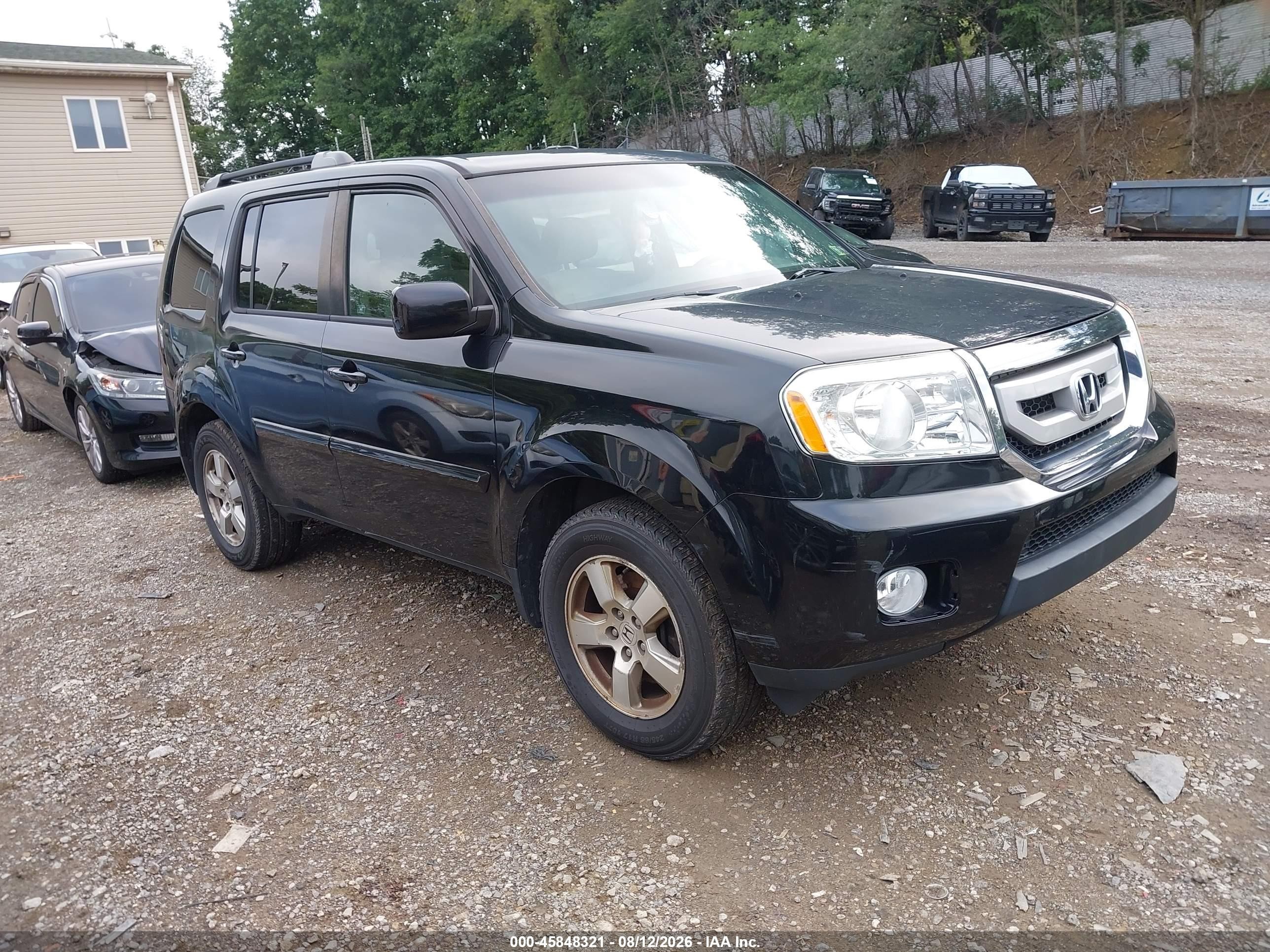 2011 Honda Pilot Ex Black vin: 5FNYF4H48BB100111