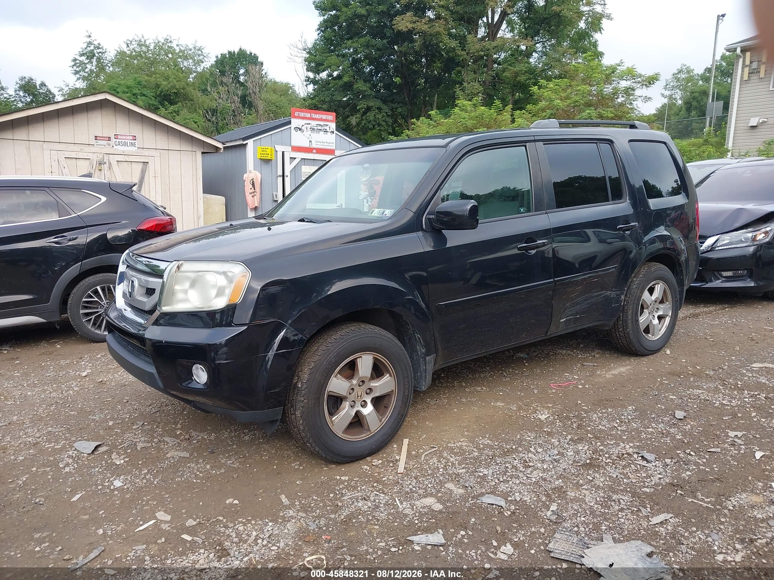 2011 Honda Pilot Ex Black vin: 5FNYF4H48BB100111