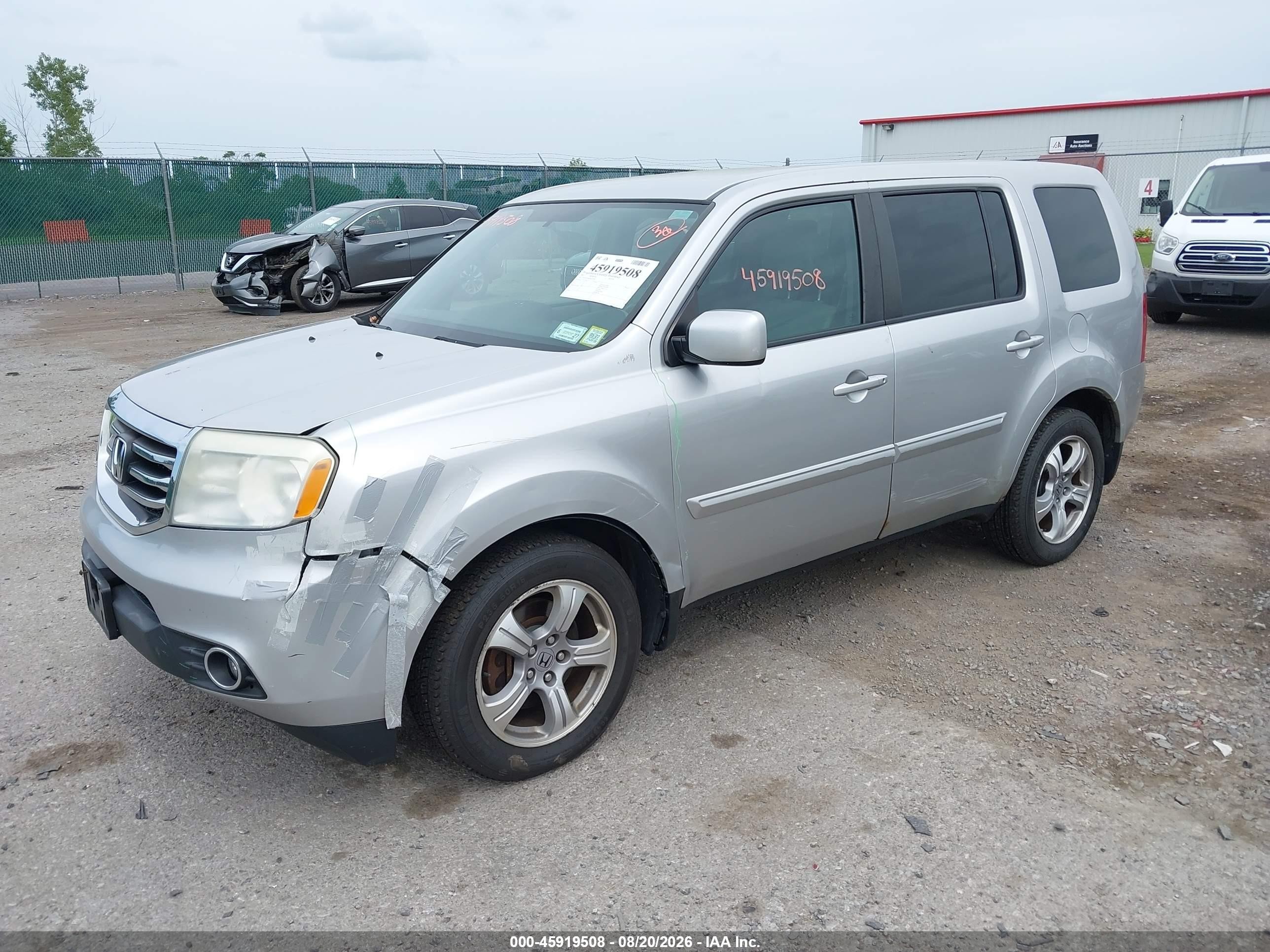 2013 Honda Pilot Ex Silver vin: 5FNYF4H48DB011898