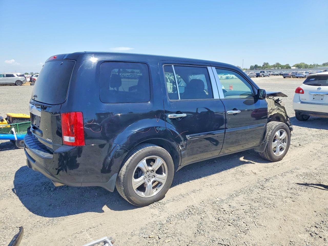 2013 Honda Pilot Ex Black vin: 5FNYF4H48DB037465
