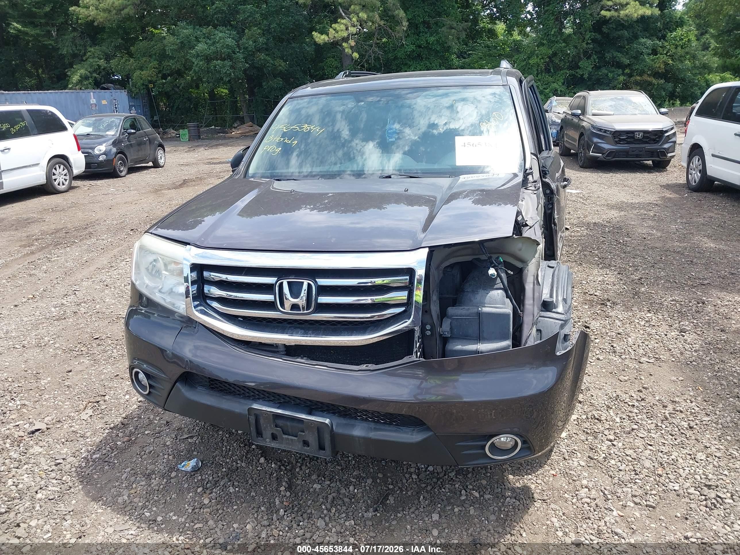 2013 Honda Pilot Ex Black vin: 5FNYF4H48DB041001