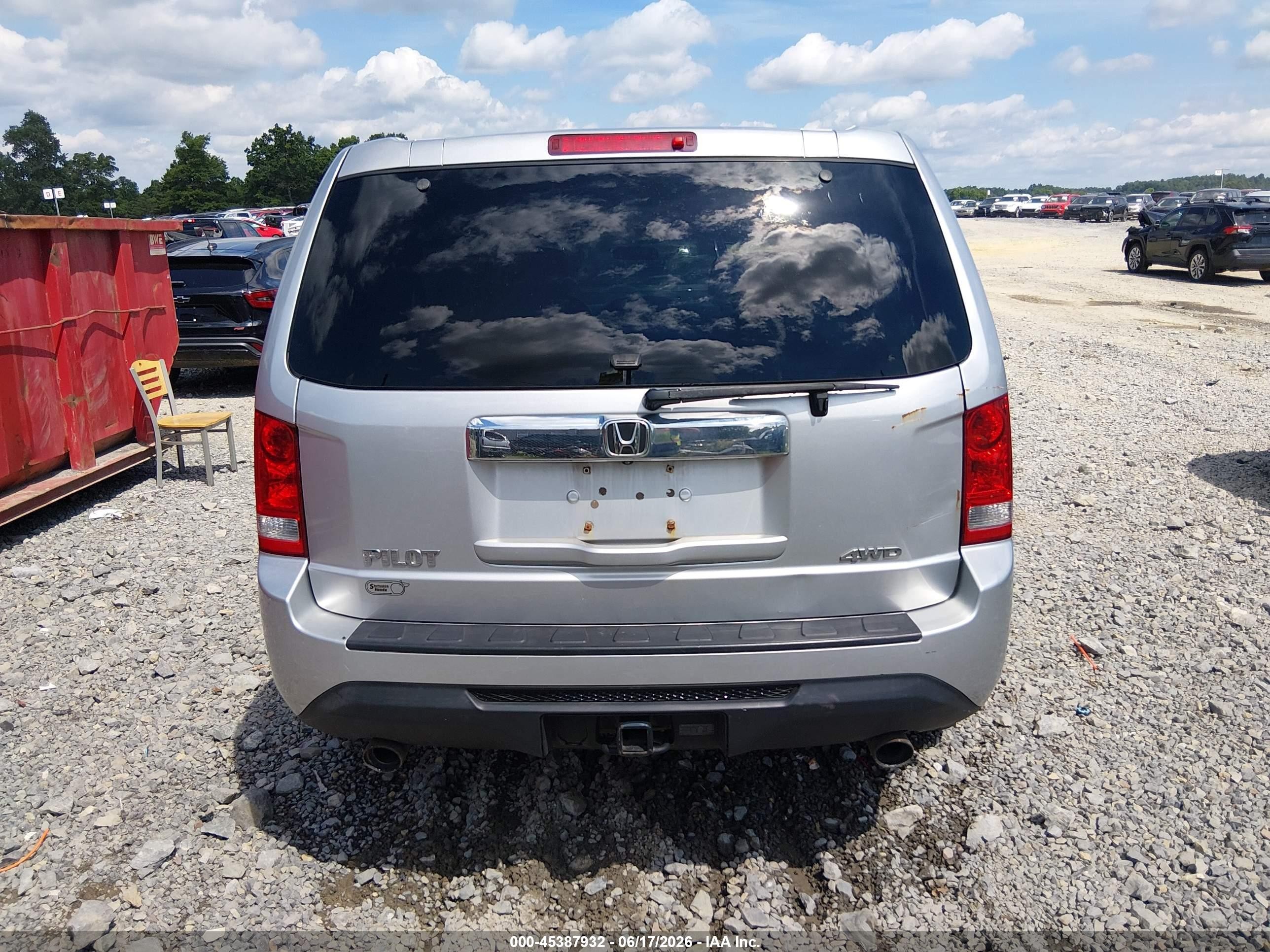 2014 Honda Pilot Ex Серый vin: 5FNYF4H48EB042974