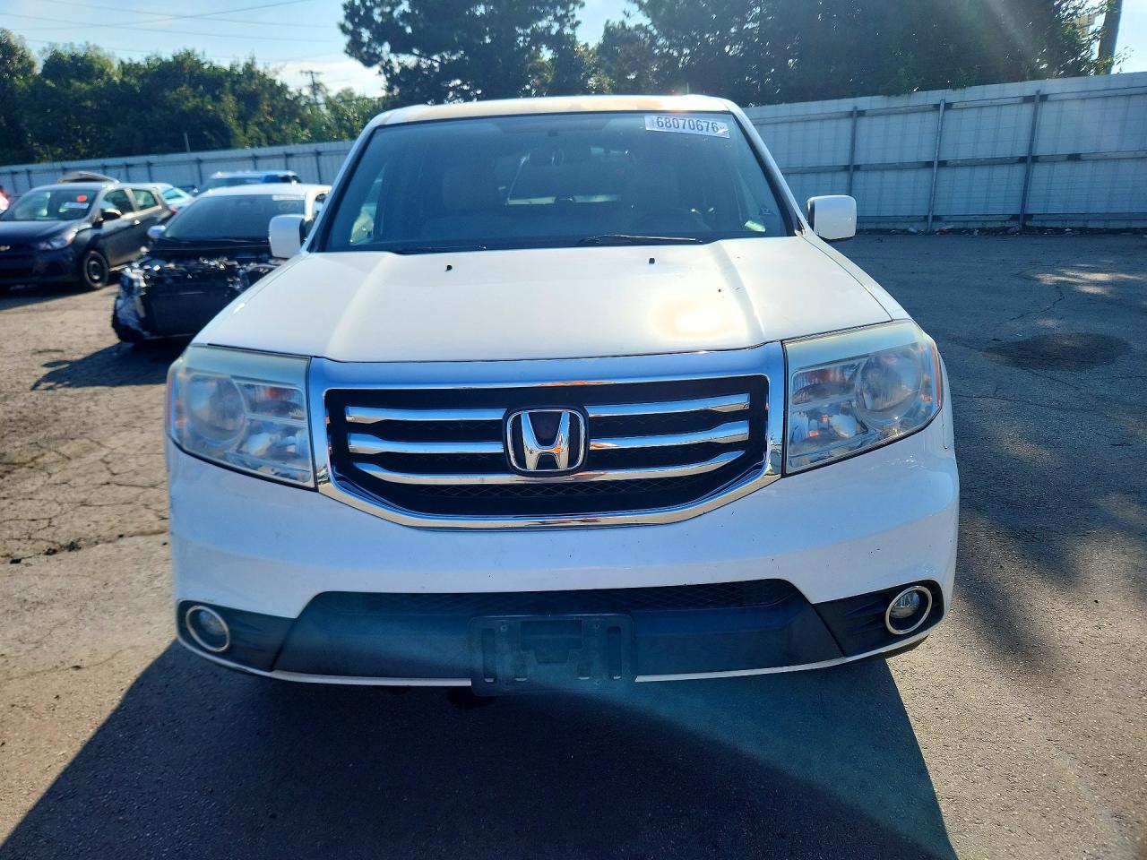 2014 Honda Pilot Ex White vin: 5FNYF4H48EB046670