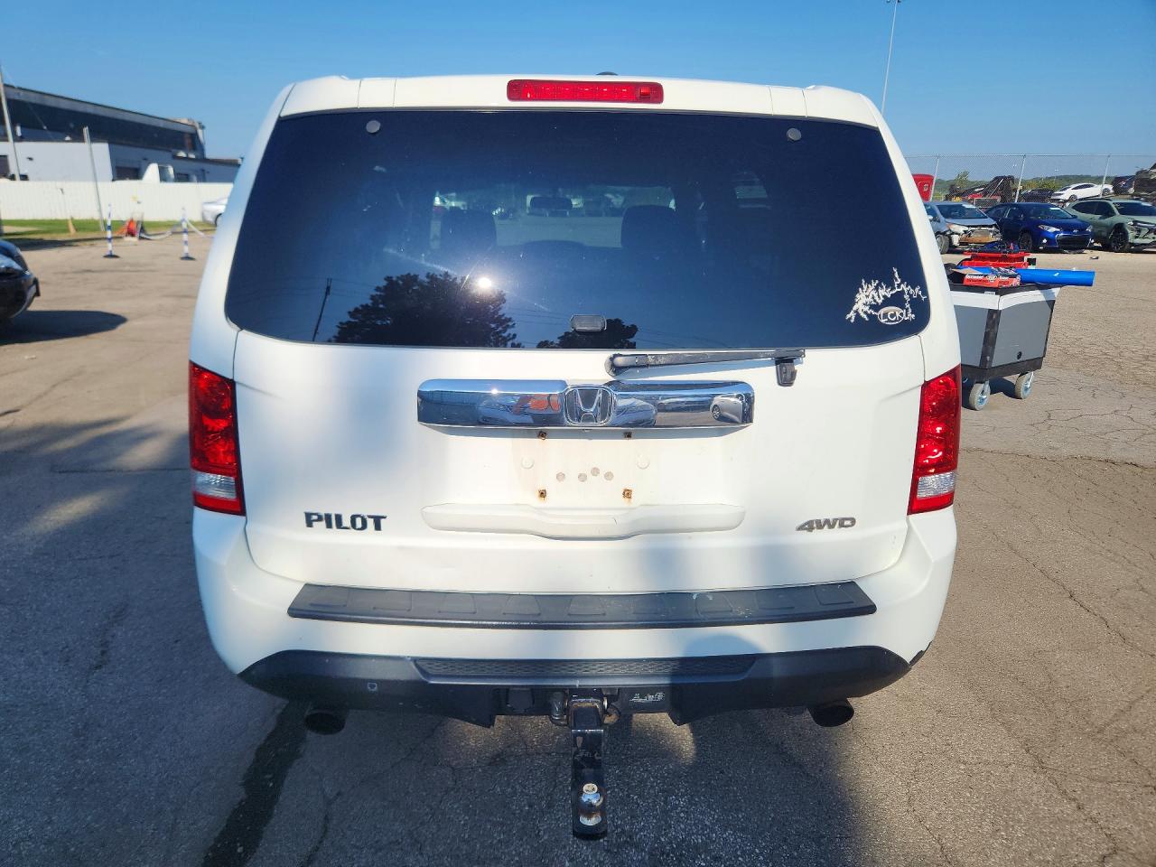 2014 Honda Pilot Ex White vin: 5FNYF4H48EB046670