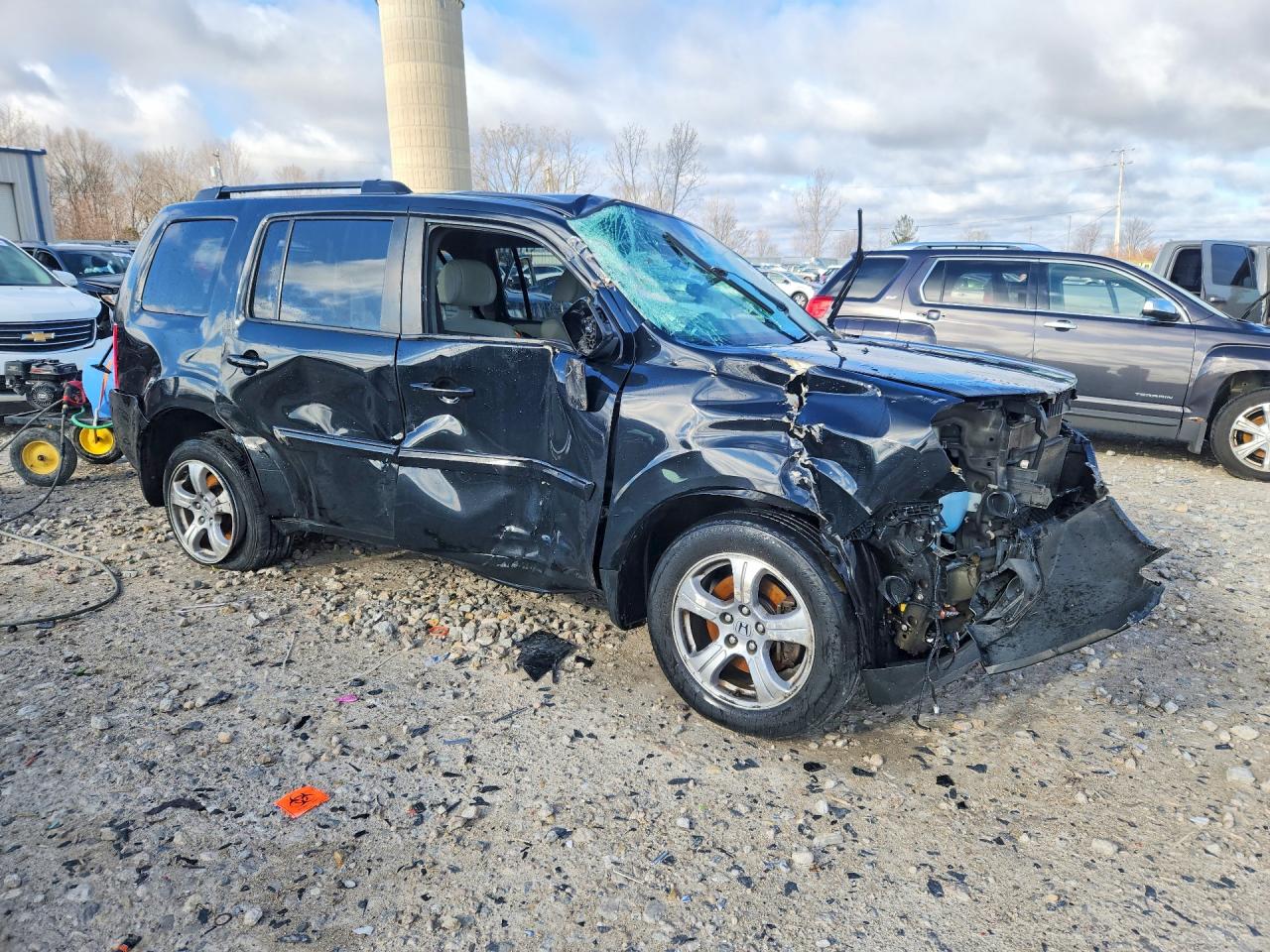 2014 Honda Pilot Ex Black vin: 5FNYF4H48EB047186