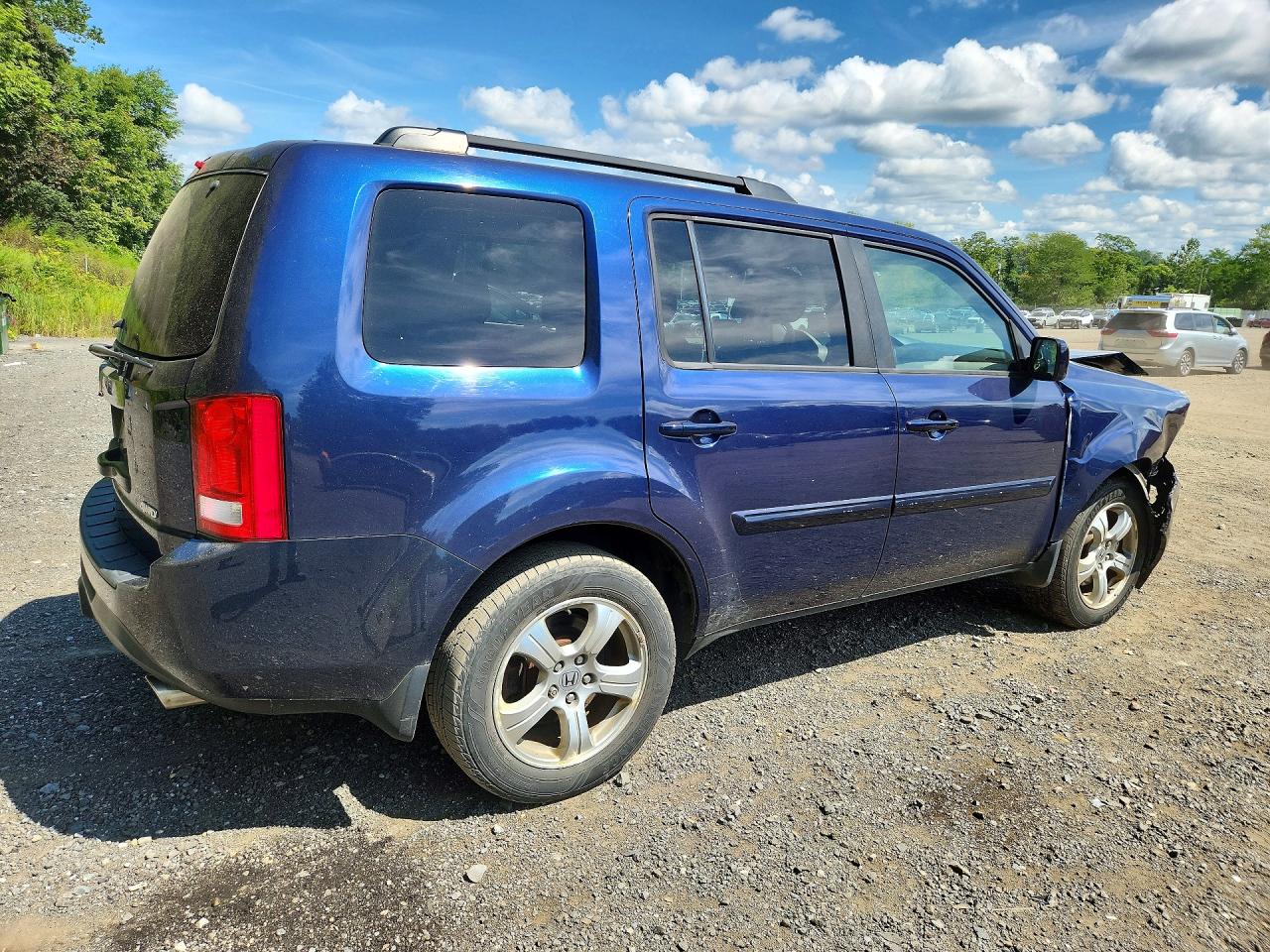 2015 Honda Pilot Ex Blue vin: 5FNYF4H48FB038876