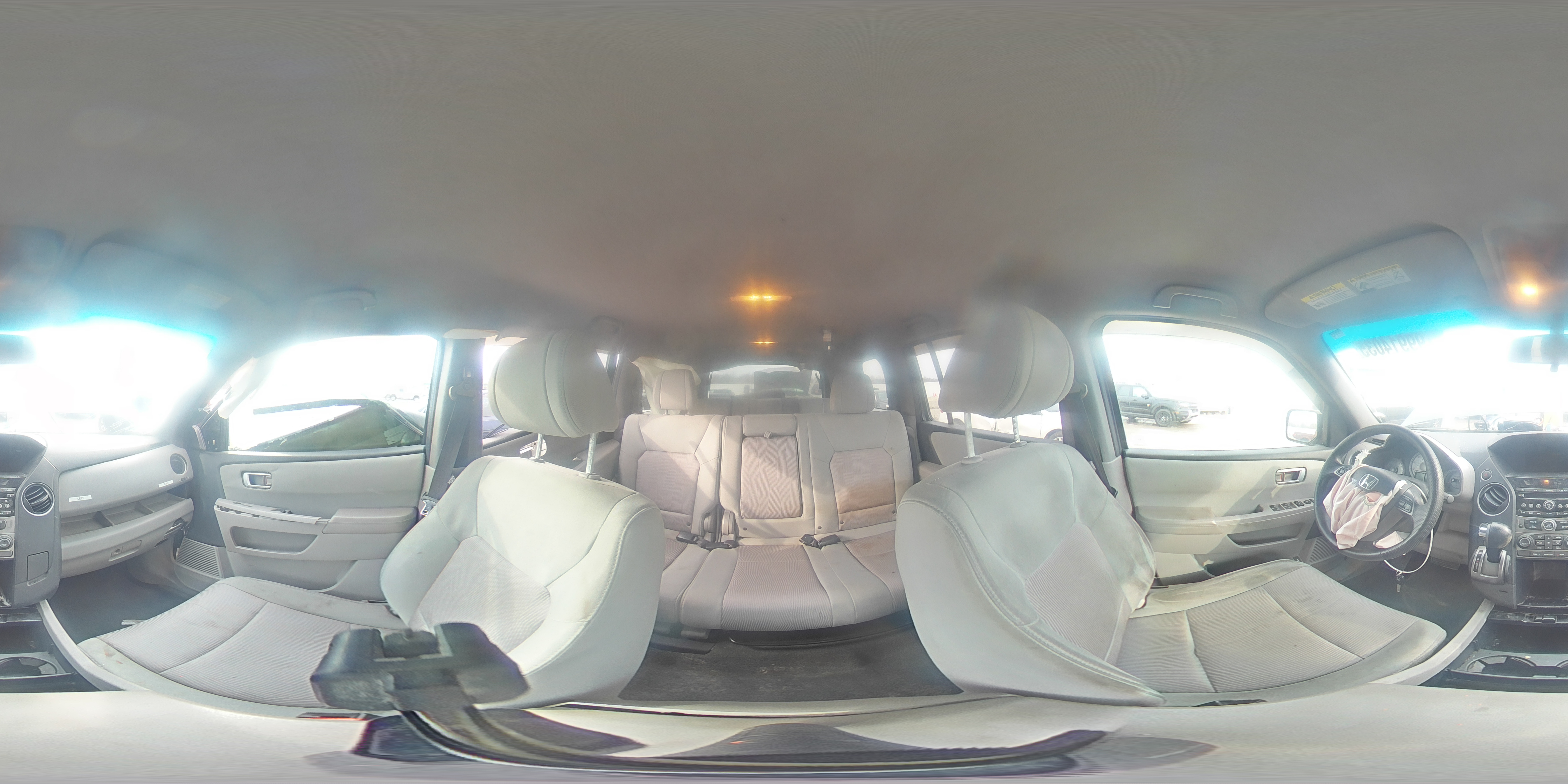 2015 Honda Pilot Ex Gray vin: 5FNYF4H48FB079041