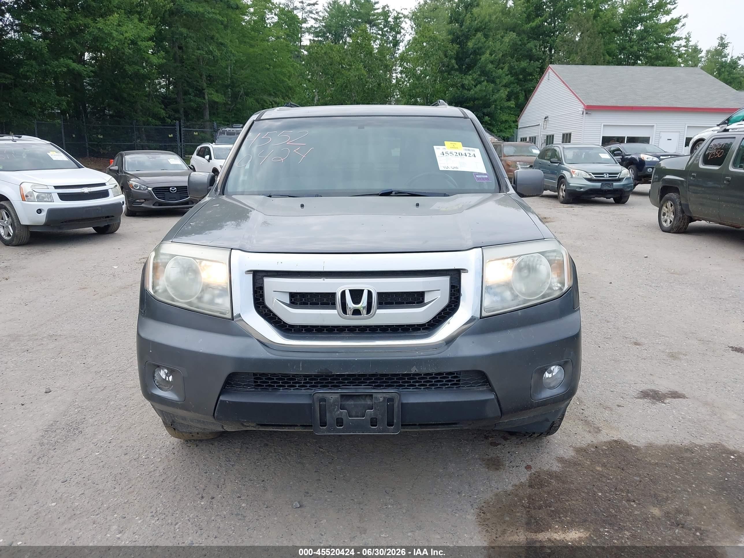 2011 Honda Pilot Ex Gray vin: 5FNYF4H49BB045975